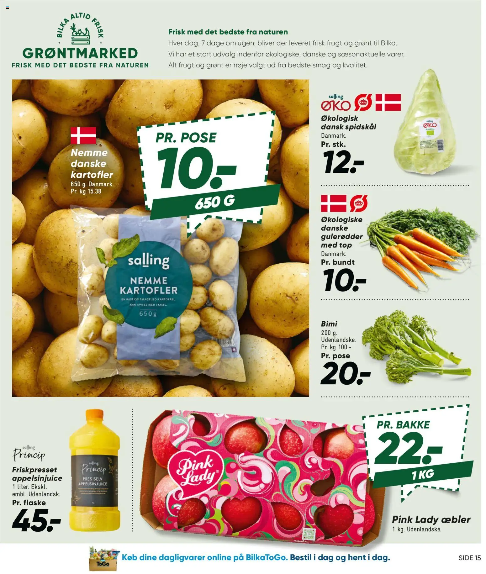 Bilka tilbudsavis – gyldig fra 19.06.2026 | Side: 17 | Produkter: Æbler, Gulerødder, Kartofler, Spidskål
