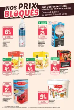 Promocash - Prévisualisation de Promocash Nos prix bloqués valide à partir de 12/05/2026 | Page: 6 | Produits: Mayonnaise, Pizza, Ketchup, Crème