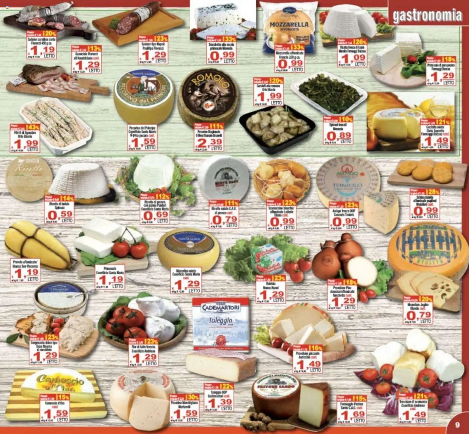 Volantino CTS del 20.05.2026 | Pagina: 9 | Prodotti: Provolone, Formaggio, Data, Guanciale