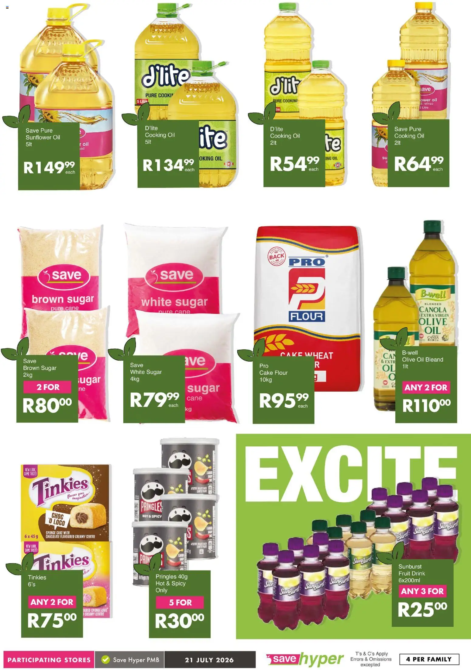New Save catalogue – valid from 21/07/2026 | Page: 11 | Products: Cake, Flour, Chocolate, Sugar