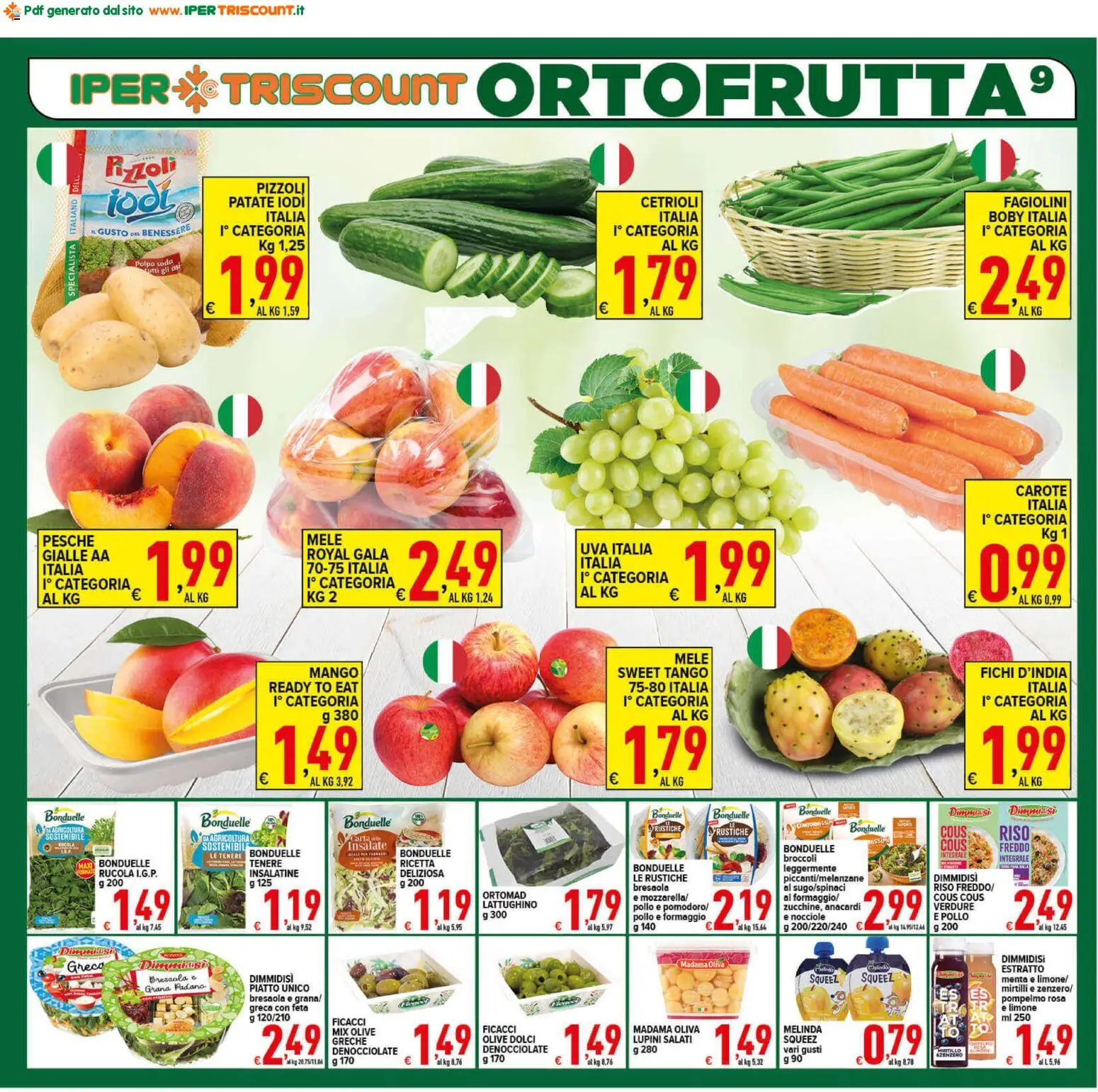 Volantino Ipertriscount del 02/09/2026 | Pagina: 9 | Prodotti: Pompelmo, Fichi, Mango, Olive