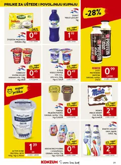 DUKAT TEKUĆI JOGURT, TEKUĆI JOGURT 1kg - Pregled kataloga iz trgovine Konzum, vrijedi od 17.06.2026 | Stranica: 21