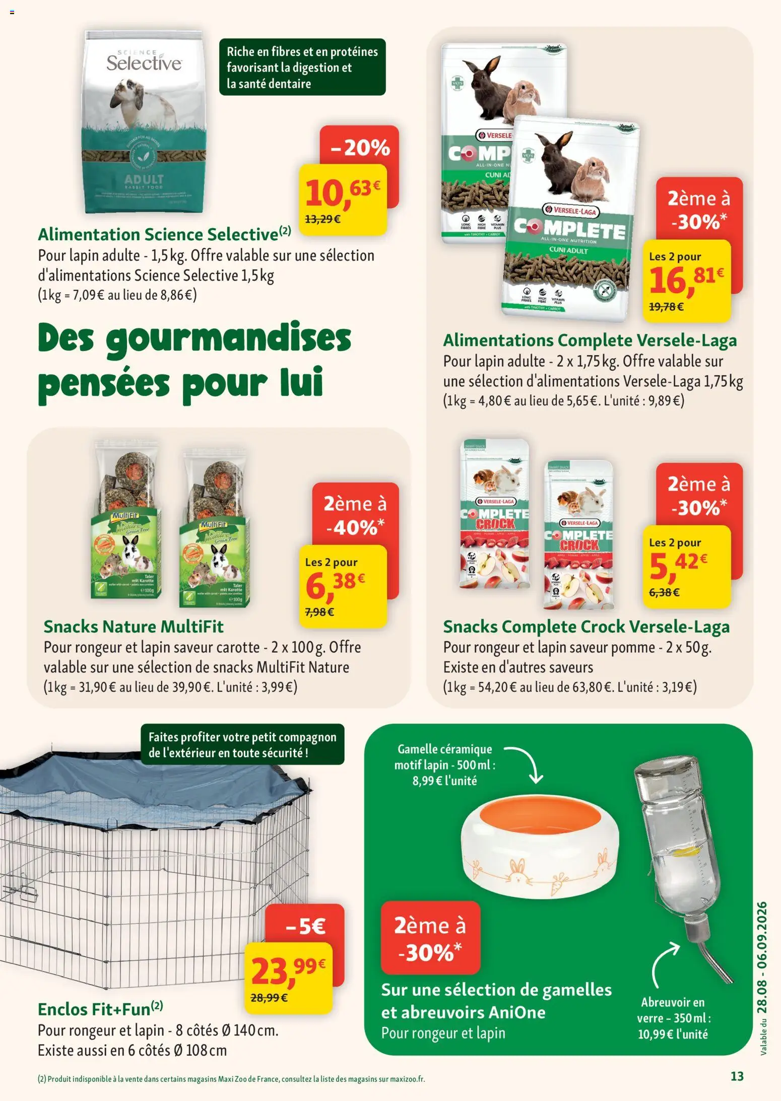 {H1} | Page: 13 | Produits: Pomme, Lapin, Alimentation, Carotte
