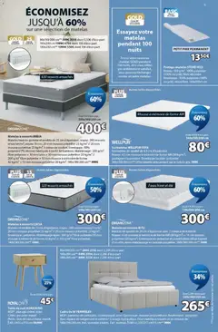 Jysk - Prévisualisation de Jysk catalogue valide à partir de 01/09/2026 | Page: 5 | Produits: Mousse, Matelas, Sommier, Table