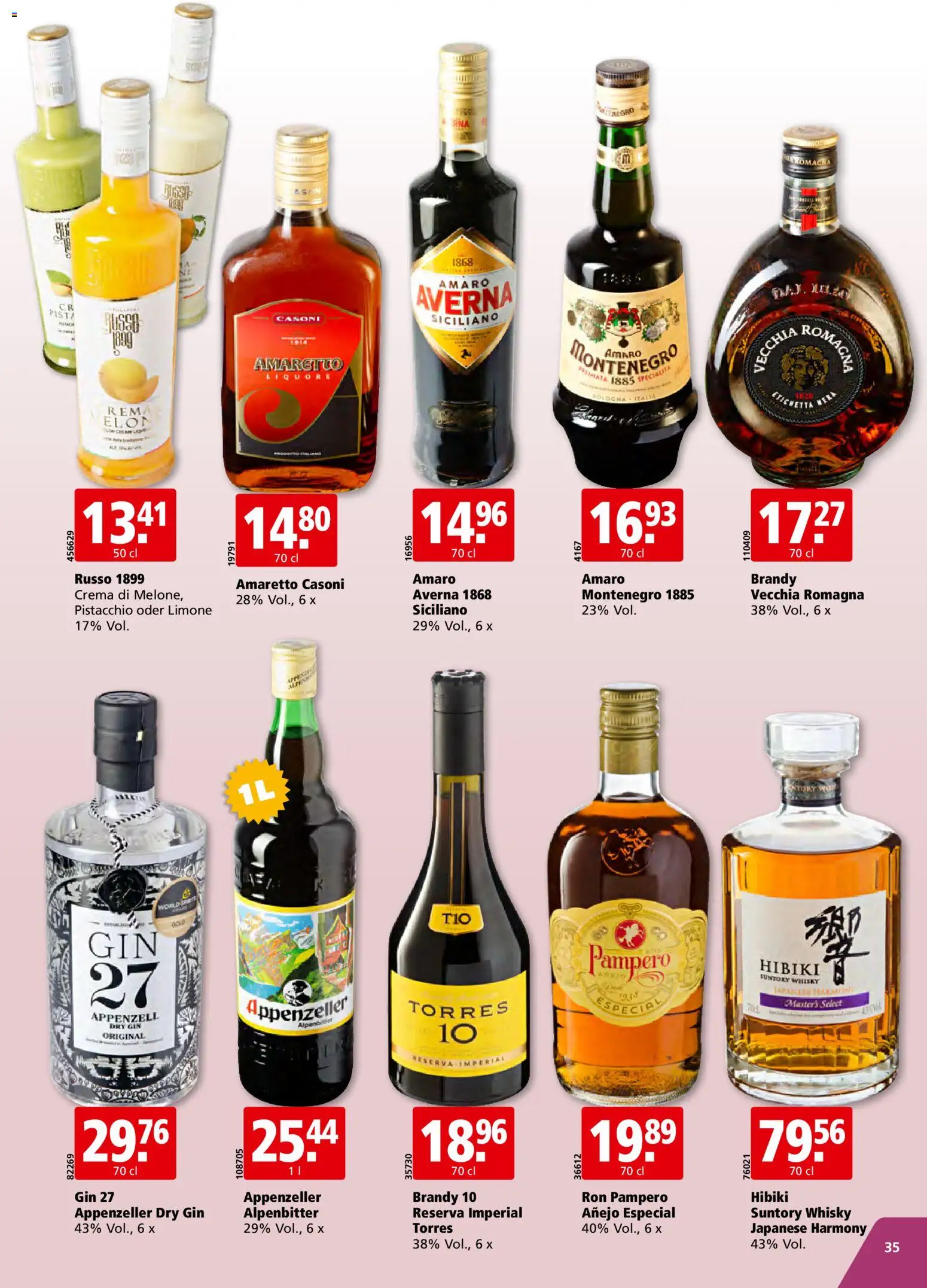Aligro aktionen Schlieren, Gossau SG, Frauenfeld, Rapperswil-Jona, Sargans, Bern – gültig ab 20.04.2026 | Seite: 35 | Produkte: Gin