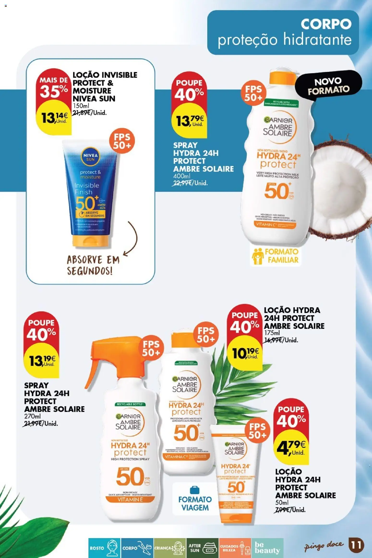 Pingo Doce Catálogo de solares 2026 │ válido de 24.03.2026 | Página: 11 | Produtos: Agua, Leite