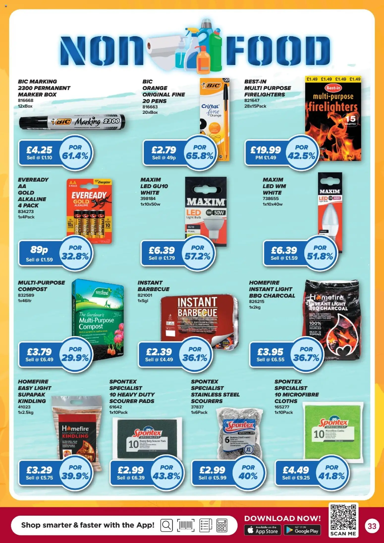{H1} | Page: 33 | Products: Box, BBQ charcoal, Charcoal, Orange