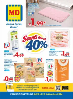 Anteprima del volantino MD Discount volantino valido a partire dal 08/09/2026