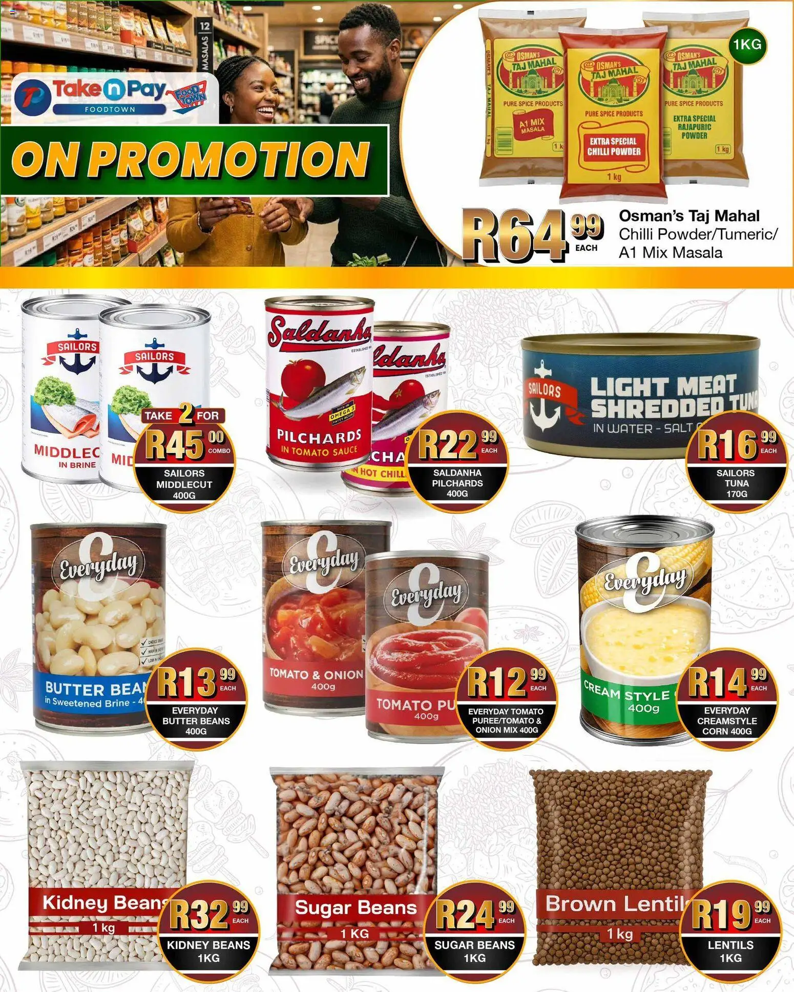 New Take n Pay catalogue – valid from 20.04.2026 | Page: 15 | Products: Pilchards, Light, Powder, Salt