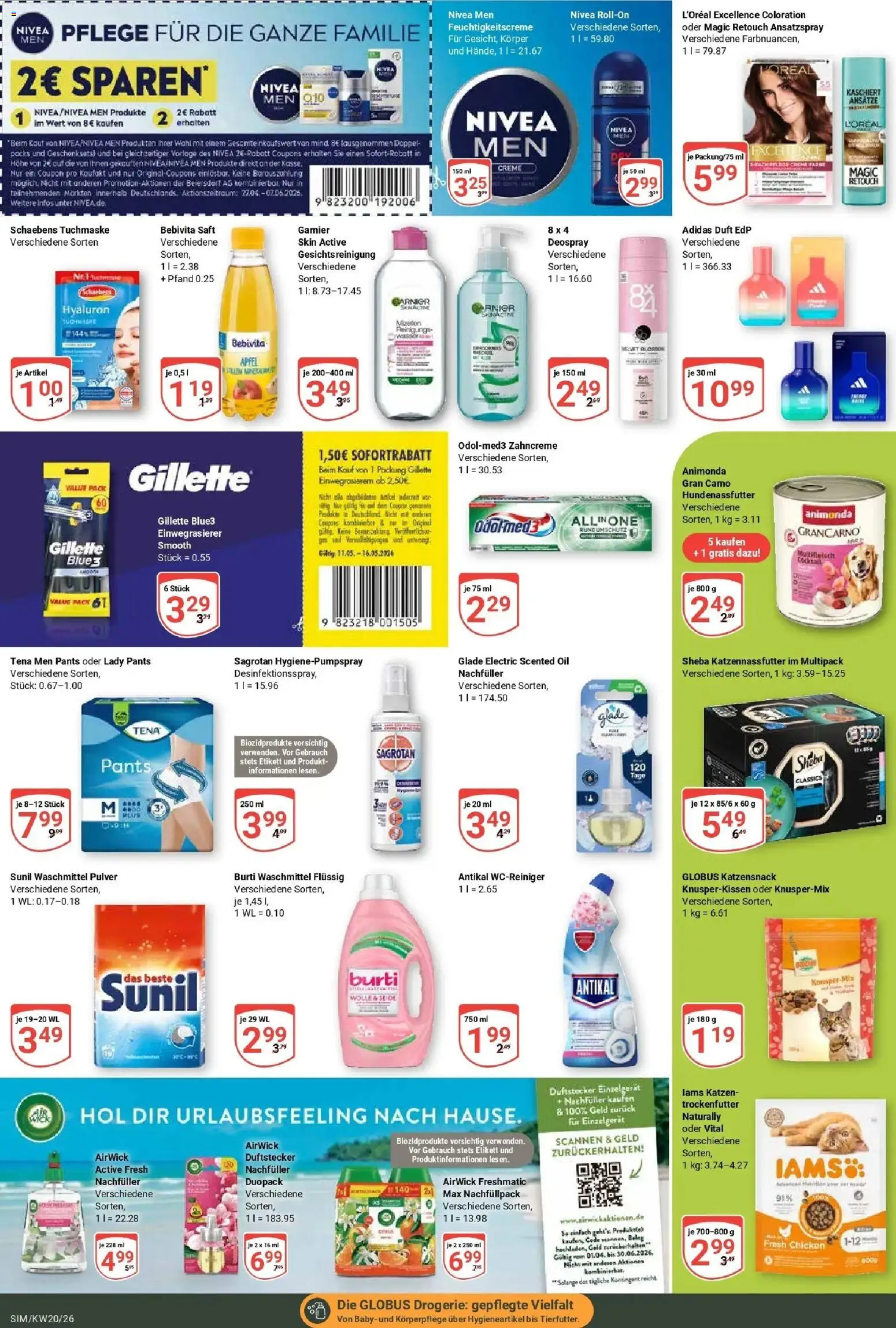 Globus Prospekt Simmern	 – gültig ab 10.05.2026 | Seite: 20 | Produkte: Äpfel, Creme, Saft, Tuchmaske