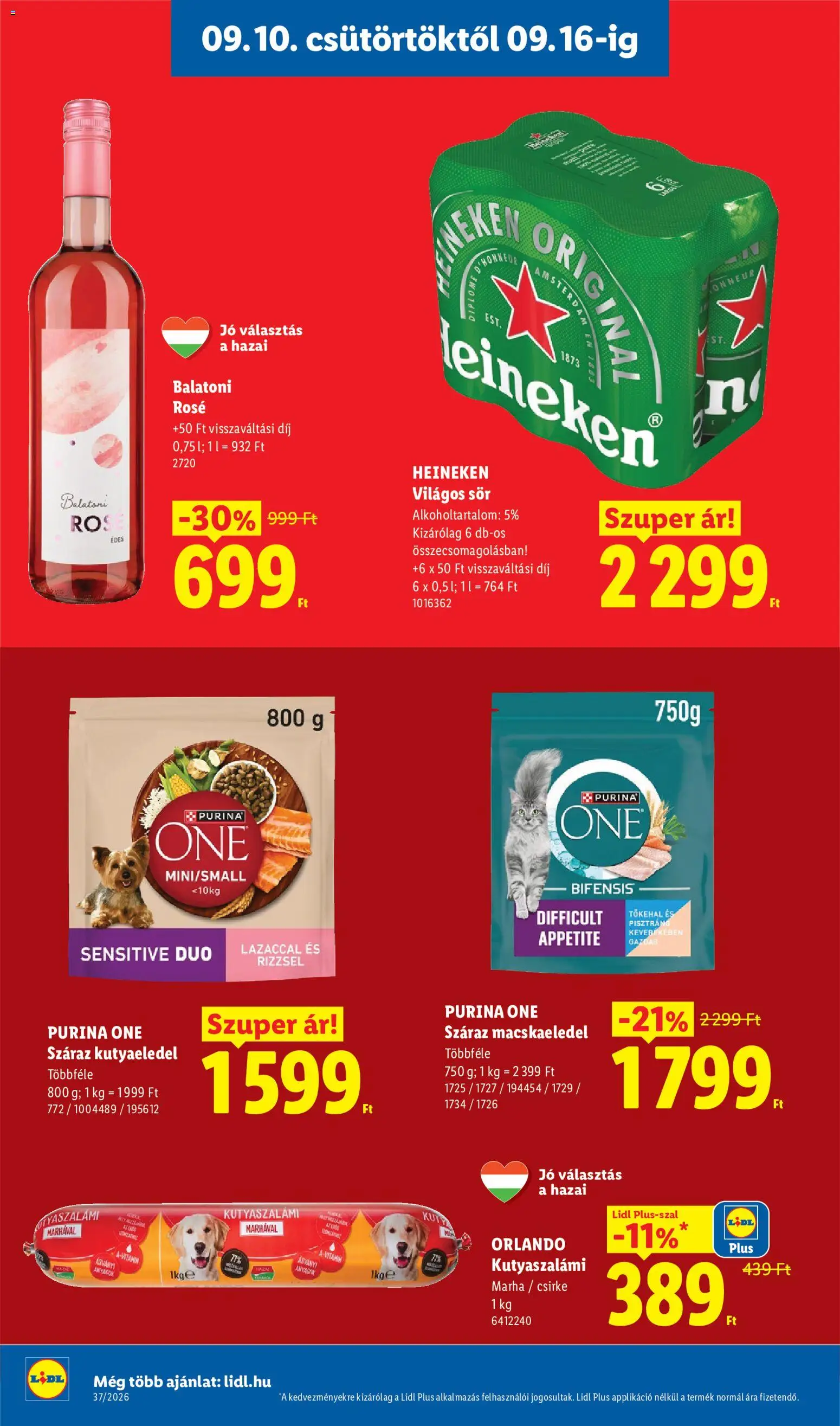 Lidl akciós ujság - amely érvényes a következő dátumtól: 2026.09.10. | Oldal: 18