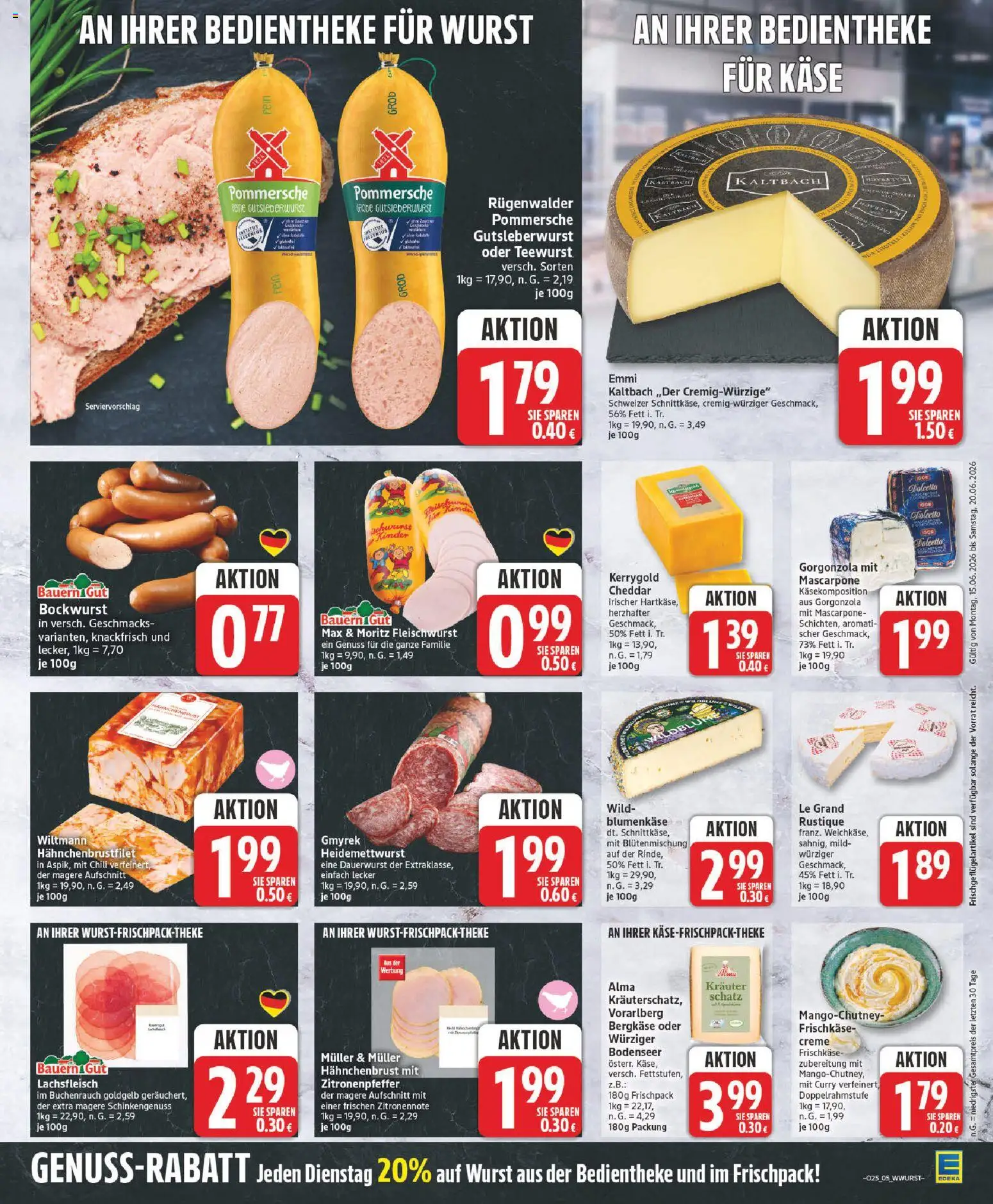Elli Markt Prospekt Rietberg – gültig ab 15.06.2026 | Seite: 5 | Produkte: Mascarpone, Wurst, Chili, Hahnchenbrust