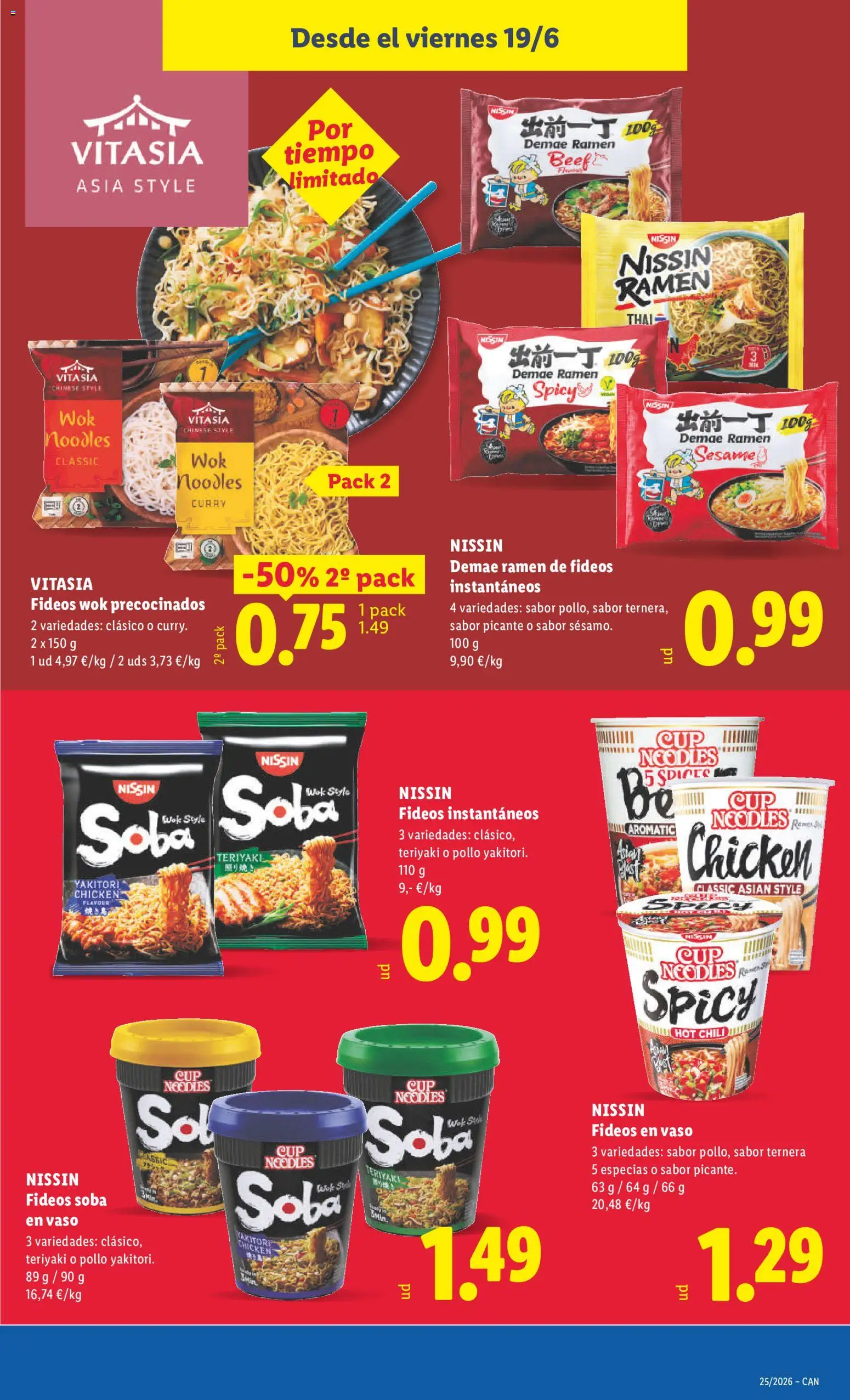 Lidl folleto Canarias │ válido desde el 15.06.2026 | Página: 47 | Productos: Fideos