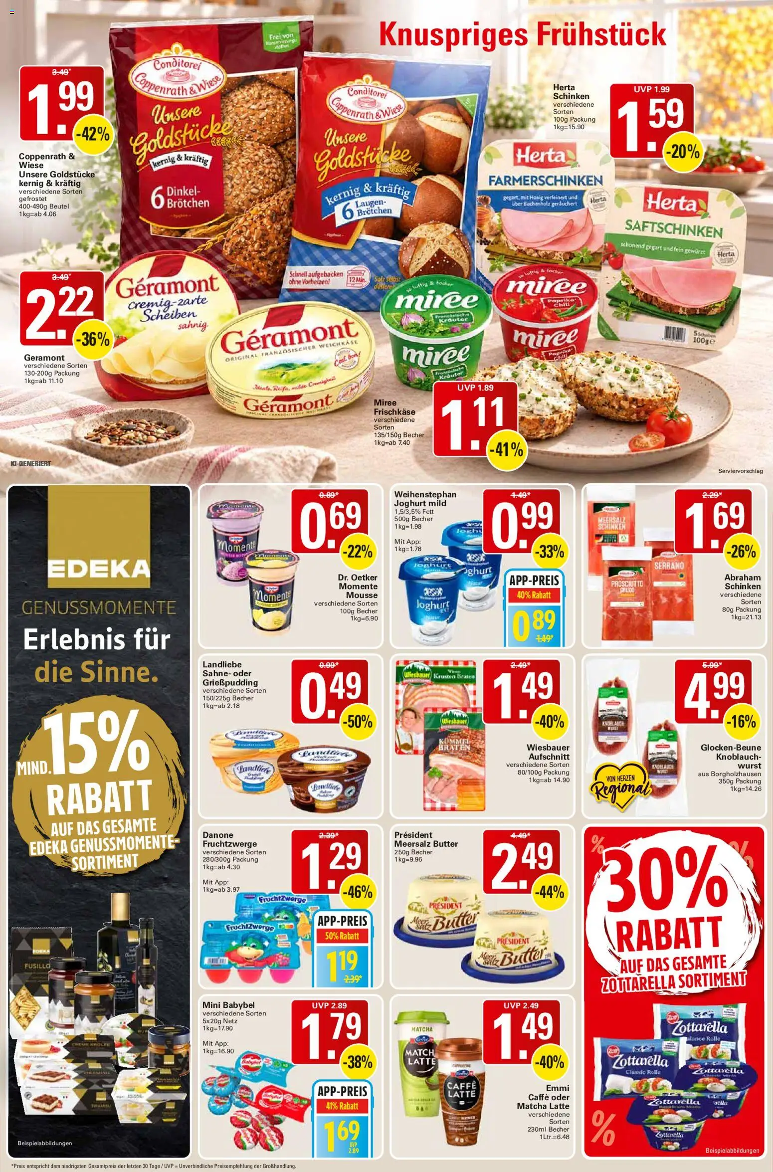 WEZ Prospekt – gültig ab 02.11.2026 | Seite: 6 | Produkte: Joghurt, Fruchtzwerge, Schinken, Frischkase