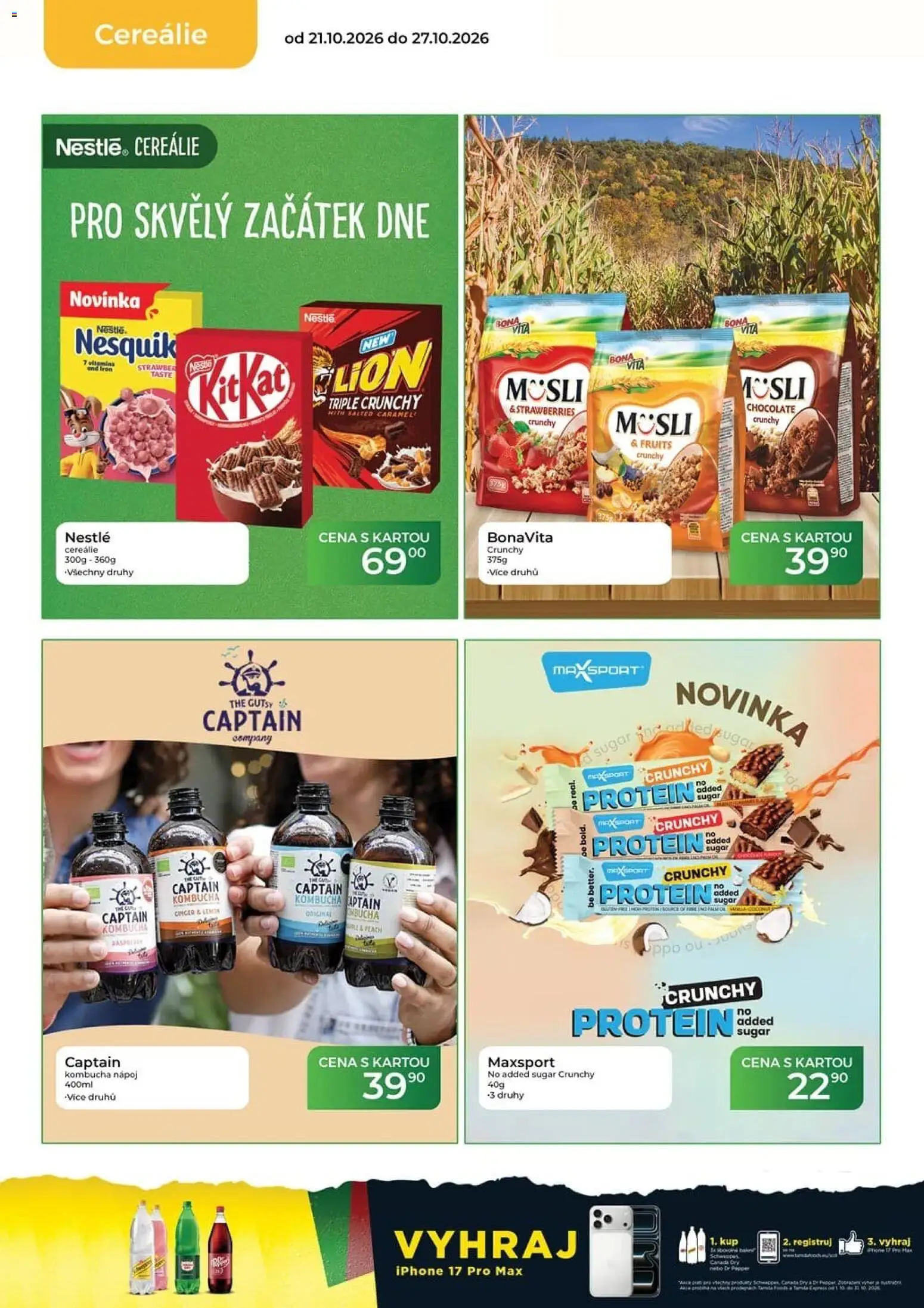Tamda Foods leták od 21.10.2026 | Strana: 24 | Produkty: Dr Pepper, Cereálie, Iphone, LED