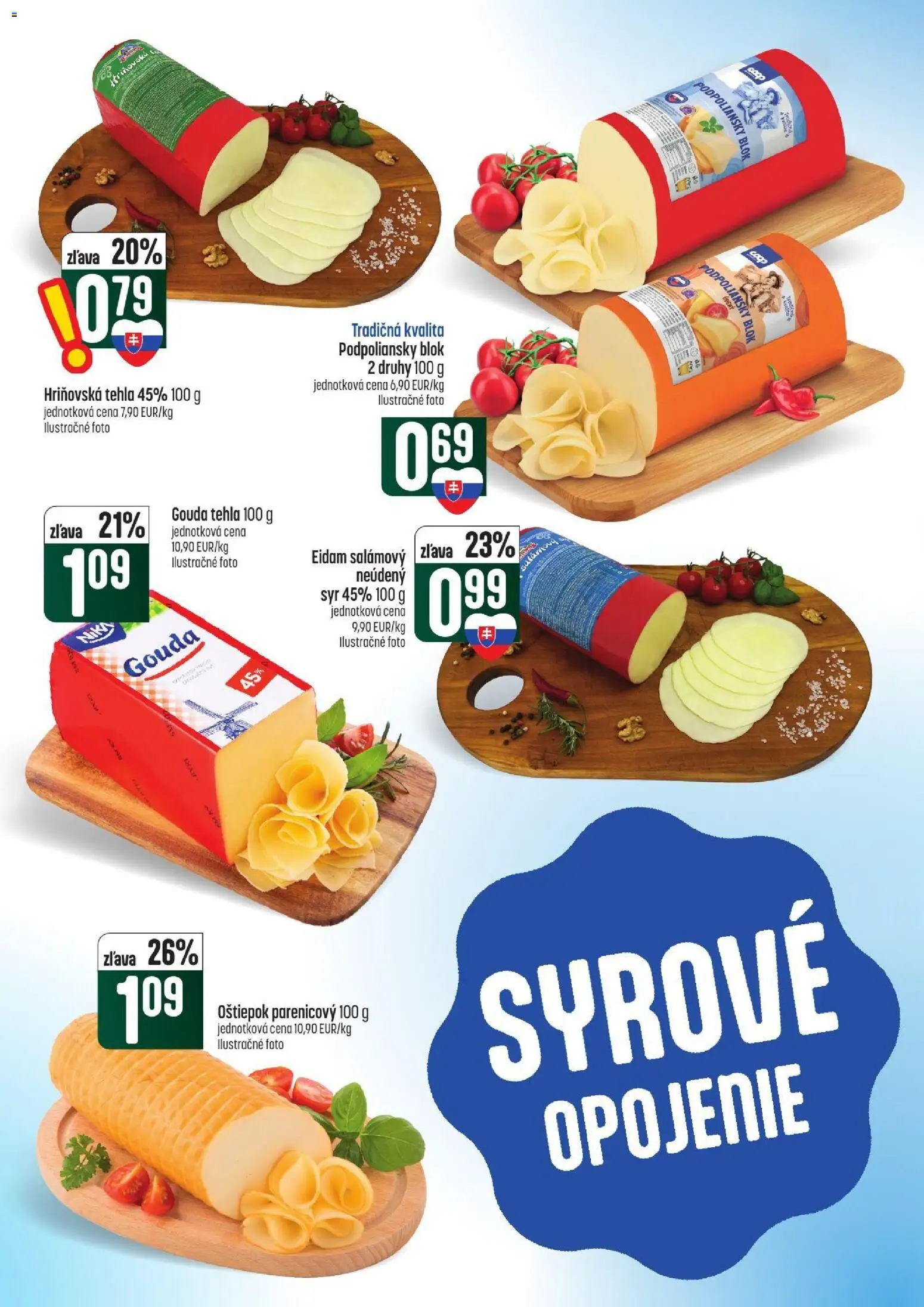 Nové COOP Jednota akcie – leták je platný od 15.10.2026 | Strana: 16 | Produkty: Syr, Gouda, Eidam