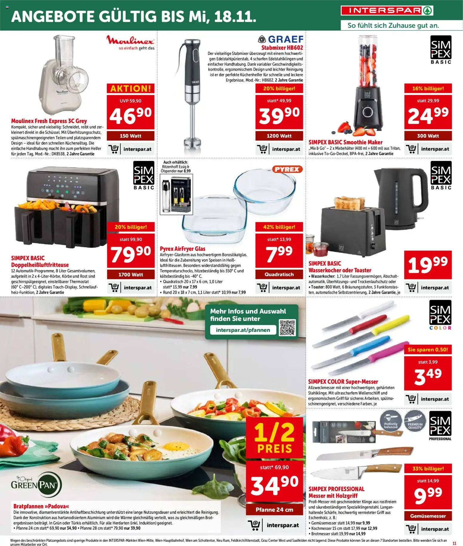Interspar Broschüre gültig ab 27.10.2026 | Seite: 11 | Produkte: Wasserkocher, Toaster