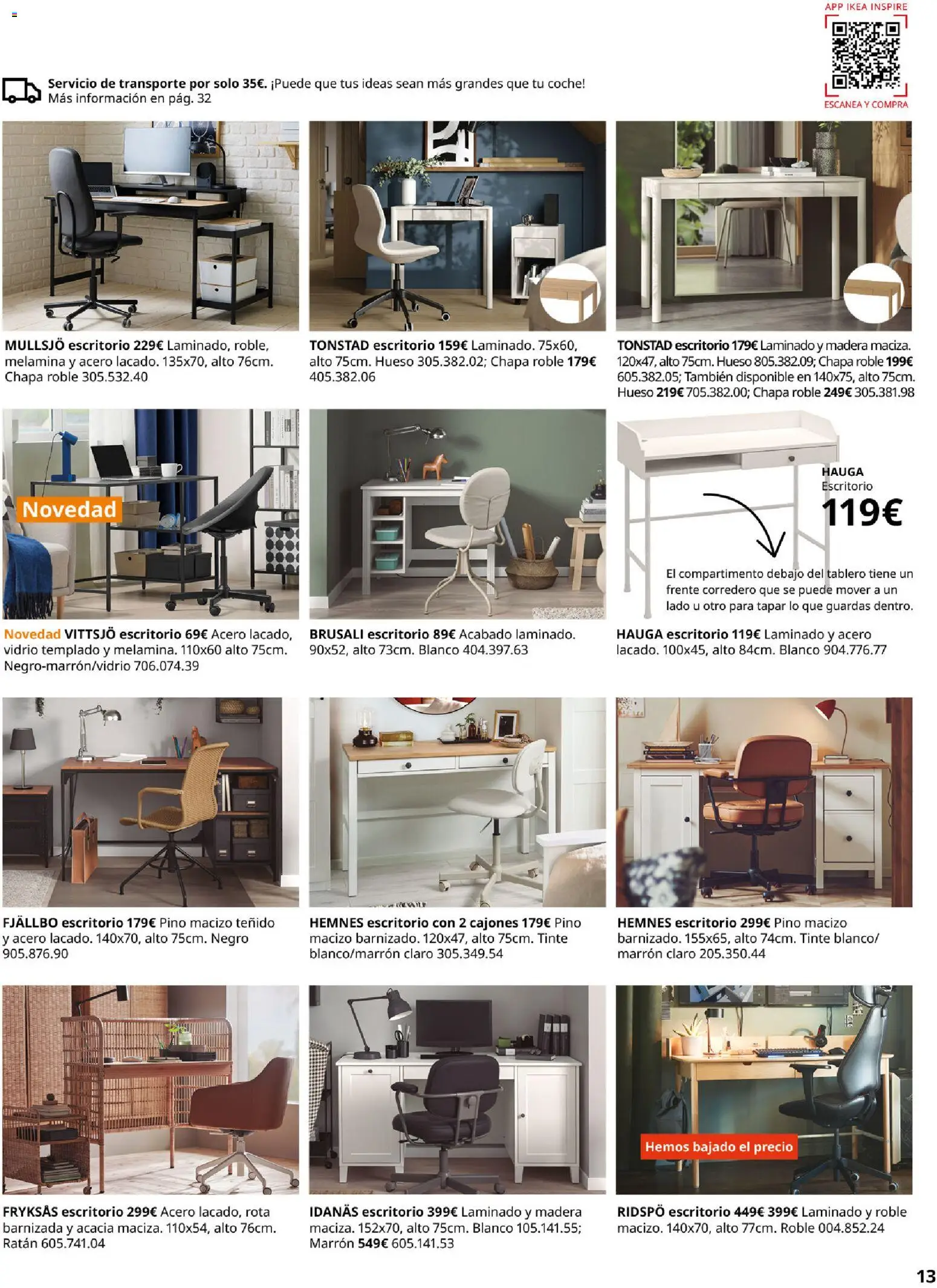 Catálogo IKEA Oficina en casa │ válido desde el 01.02.2026 | Página: 13 | Productos: Tinte
