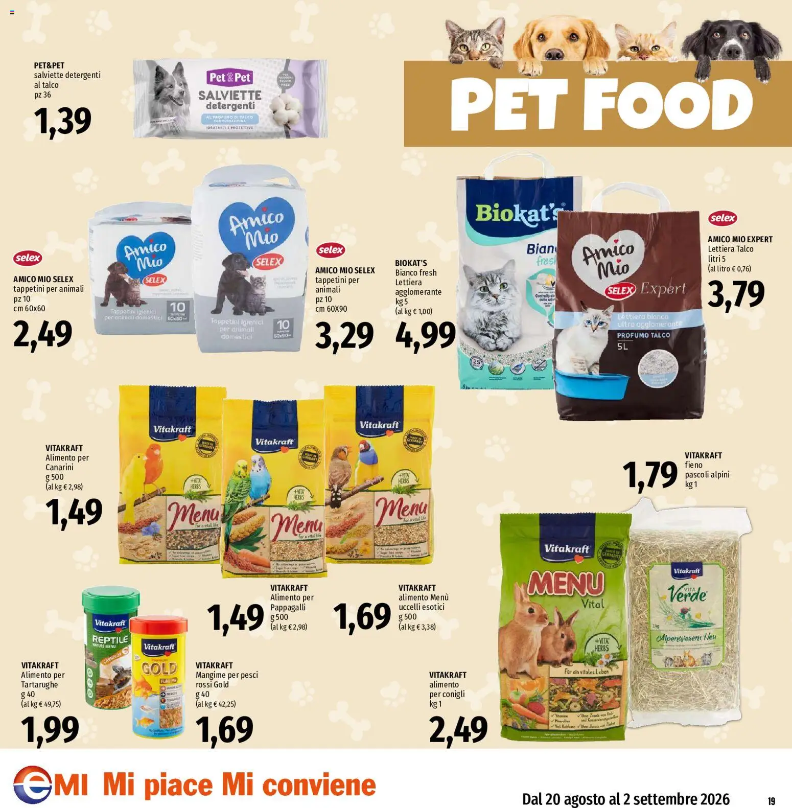 Volantino EMI del 20/08/2026 | Pagina: 19 | Prodotti: Talco, Profumo