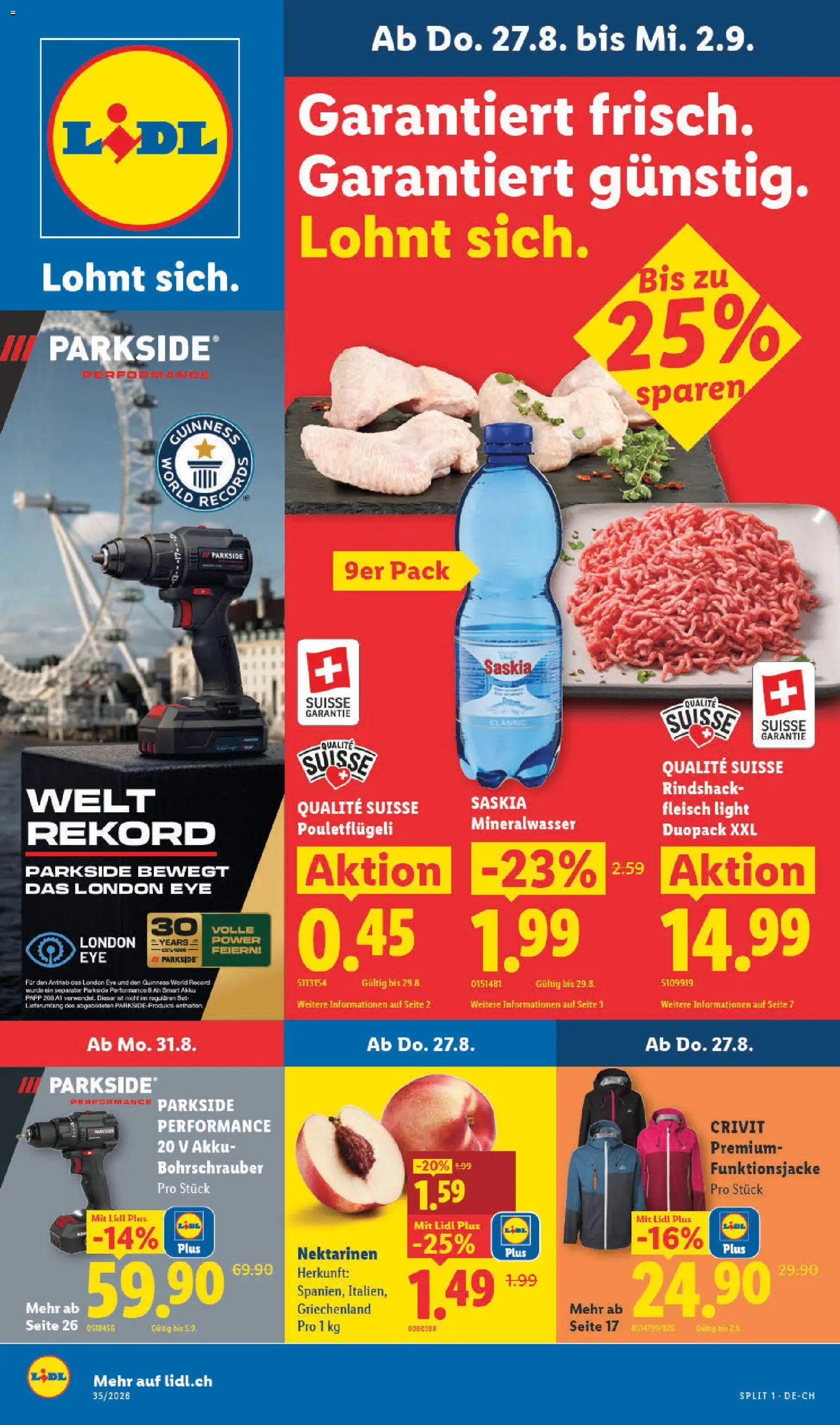 Lidl aktionen – gültig ab 27.08.2026 | Seite: 1