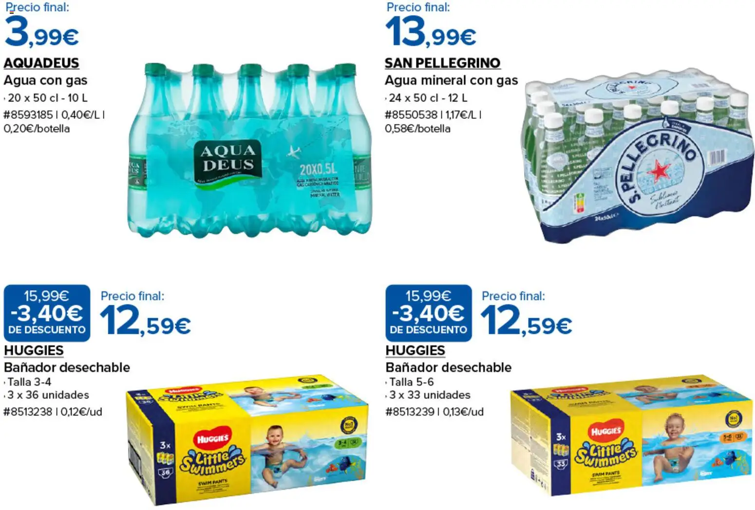 Costco catálogo │ válido desde el 26/06/2026 | Página: 6 | Productos: Agua con gas, Agua mineral