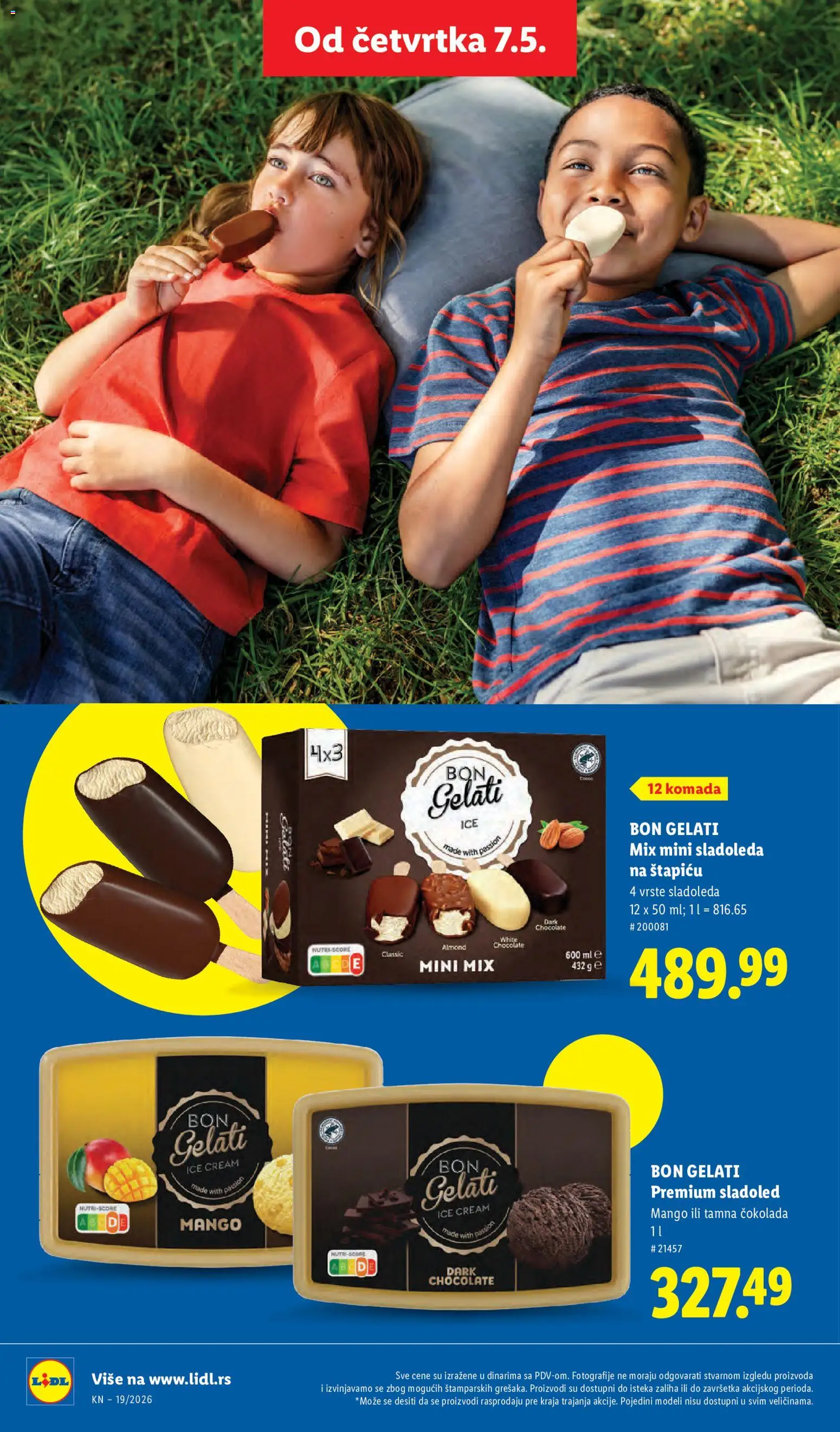 Lidl katalog - važi od 07.05.2026 | Strana: 46 | Proizvode: Sladoled, Mango, Čokolada