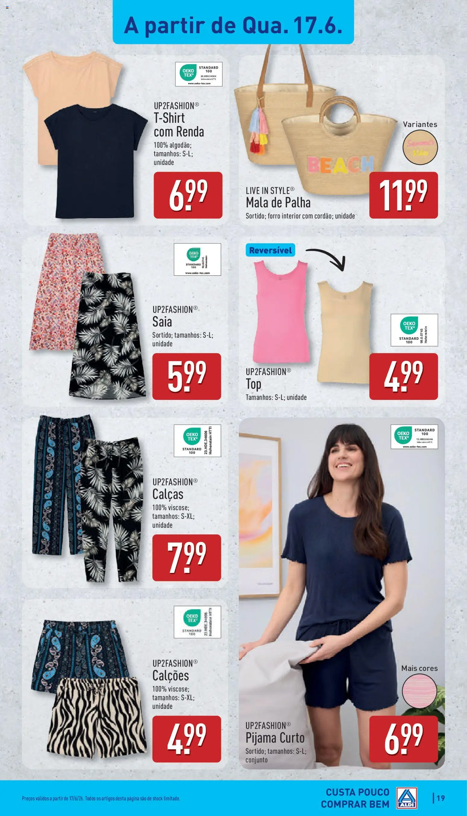 Aldi folheto │ válido de 15.06.2026 | Página: 19 | Produtos: Calças, Calções, Saia