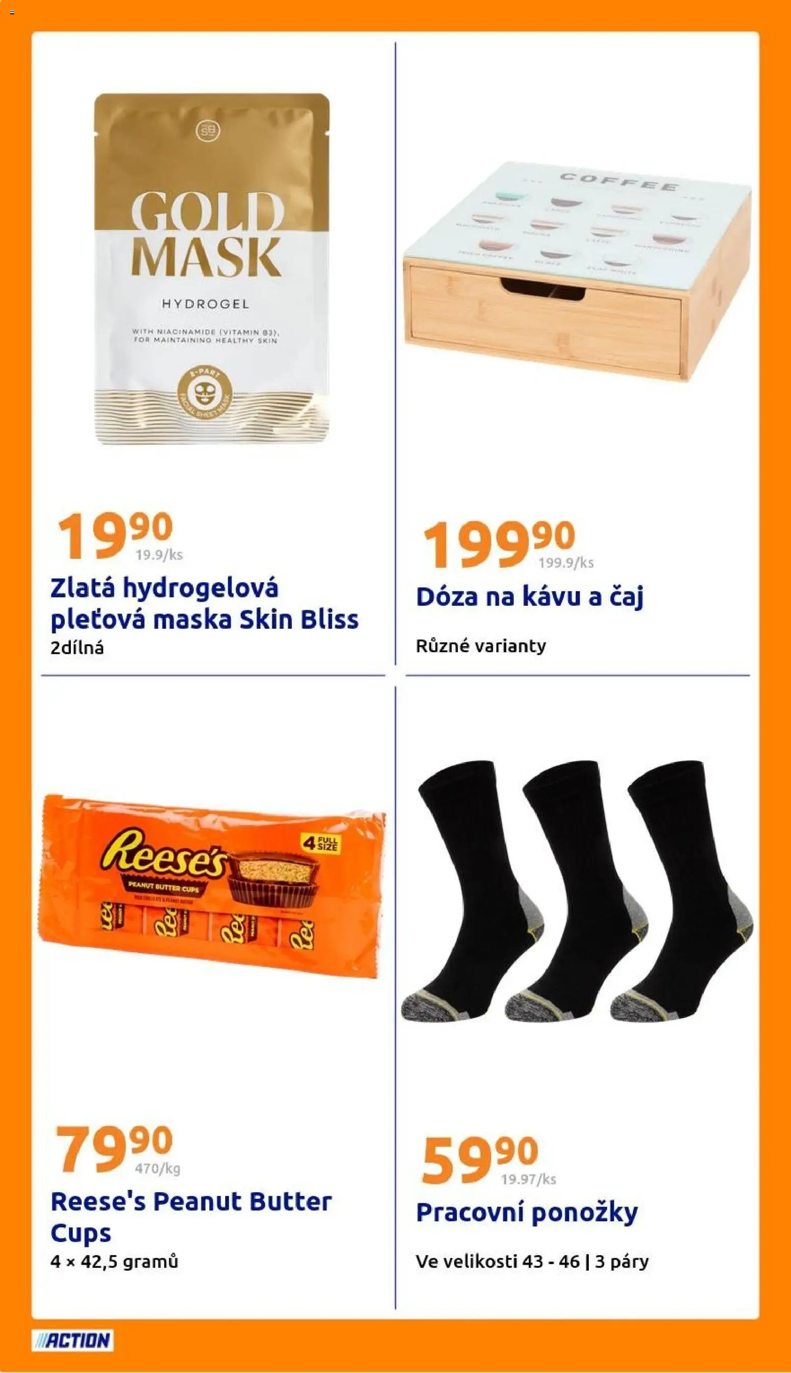 Action leták od 11.03.2026 | Strana: 18 | Produkty: Reese's, Ponožky, Dóza, Čaj