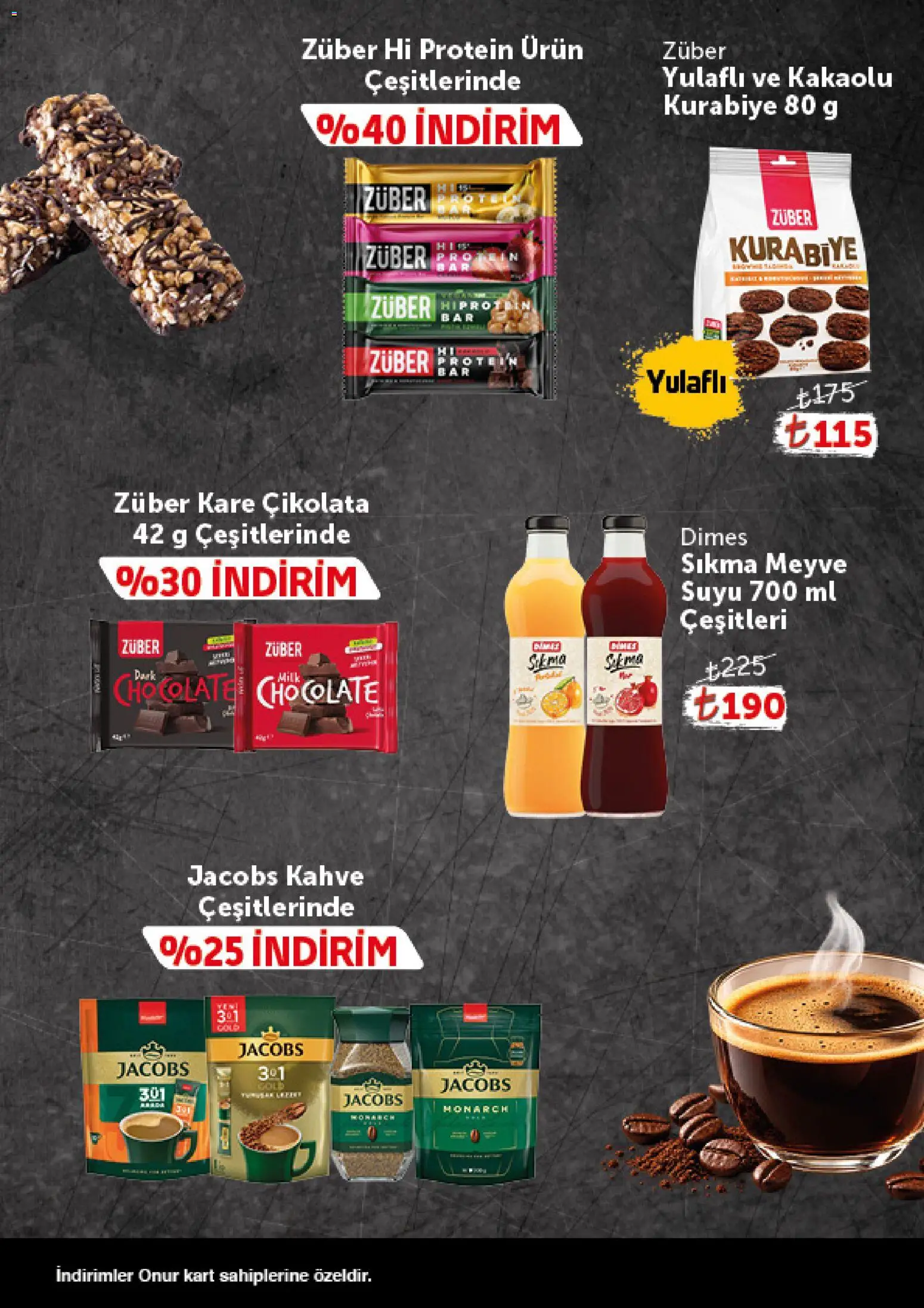 Onur Market - Katalog Gurme - 27 Ekim 2026 tarihinden itibaren geçerlidir | Sayfa: 8 | Ürünler: Kahve, Çikolata, Meyve suyu, Meyve