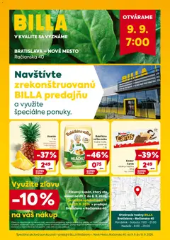 Billa leták platný od 09.09.2026