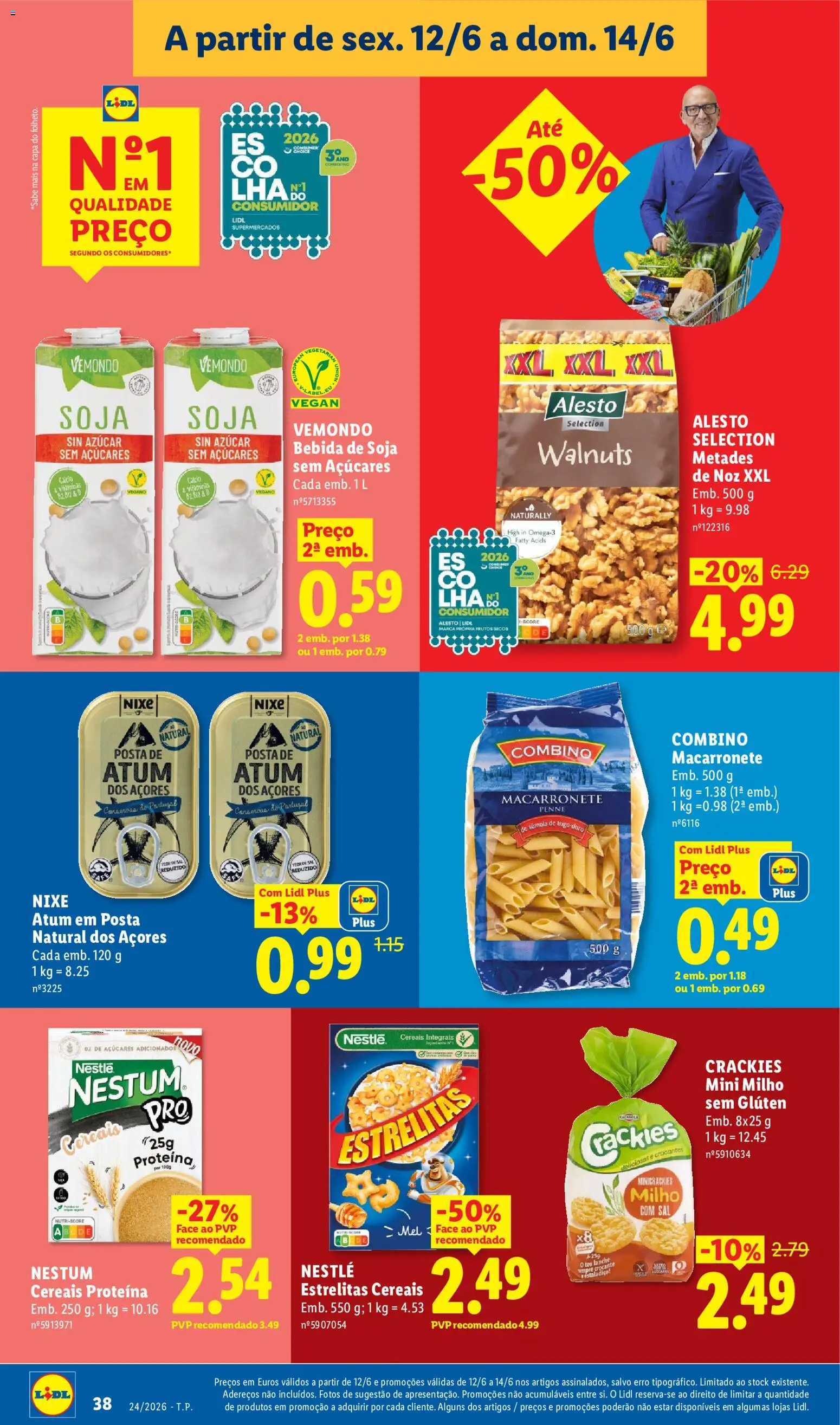 Lidl folheto │ válido de 08.06.2026 | Página: 38 | Produtos: Cálcio, Sal, Mel, Cereais