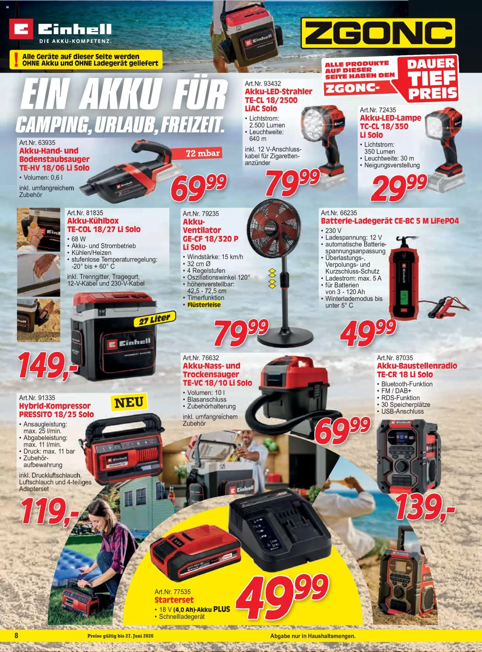Zgonc Juni I 2026 gültig ab 01.06.2026 | Seite: 8 | Produkte: Kabel, Ventilator, Batterie