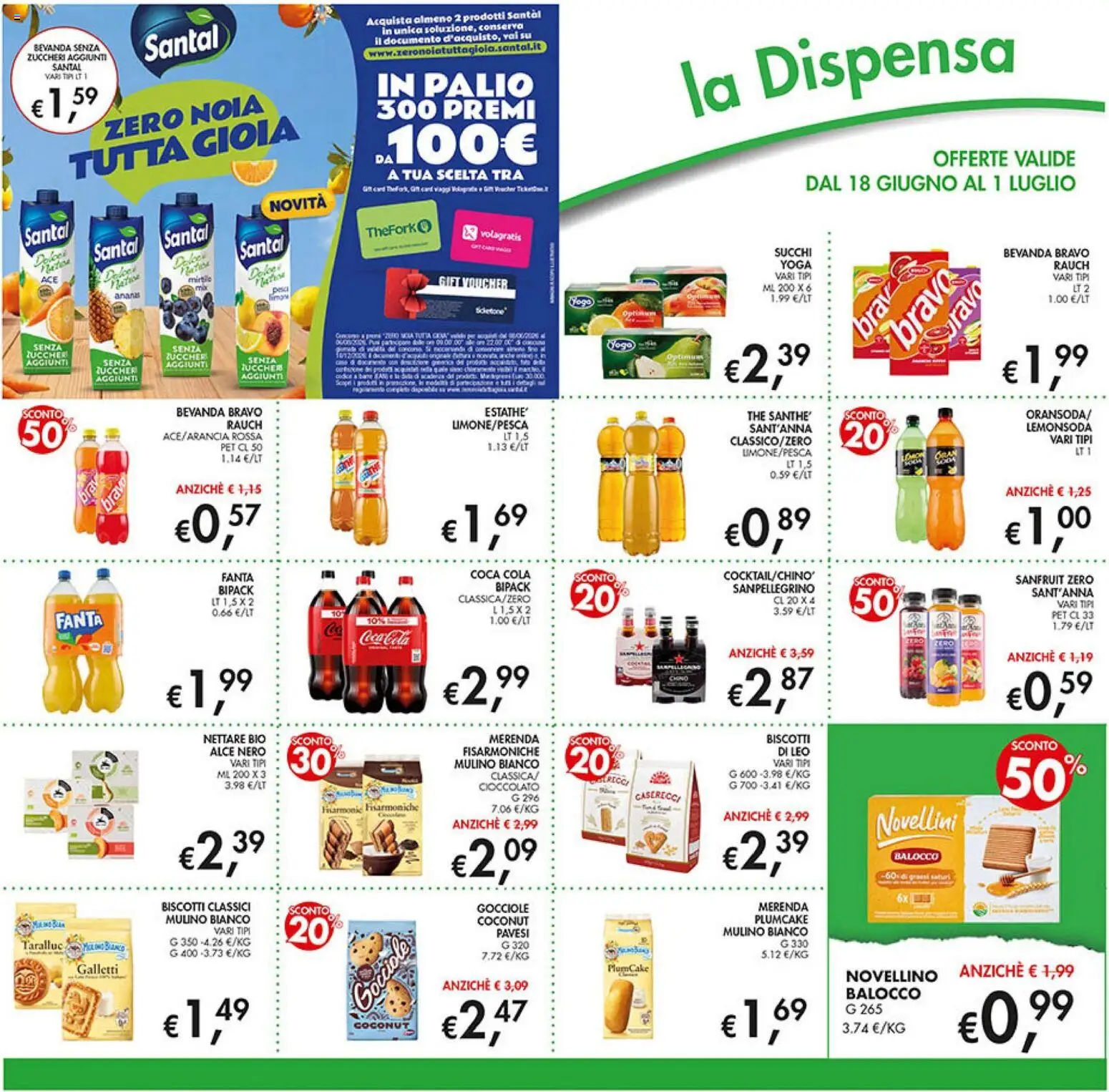 Volantino Coal del 18.06.2026 | Pagina: 16 | Prodotti: Cioccolato, Biscotti, Fanta, Coca Cola