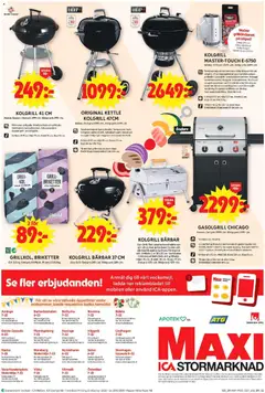 KOLGRILL 41 CM, Nordic Season. Ord pris 299:-/st. 30dgr. pris 299:-/st. - Förhandsvisning av reklamblad från butik ICA Maxi aktuell från 15.06.2026 | Sida: 21