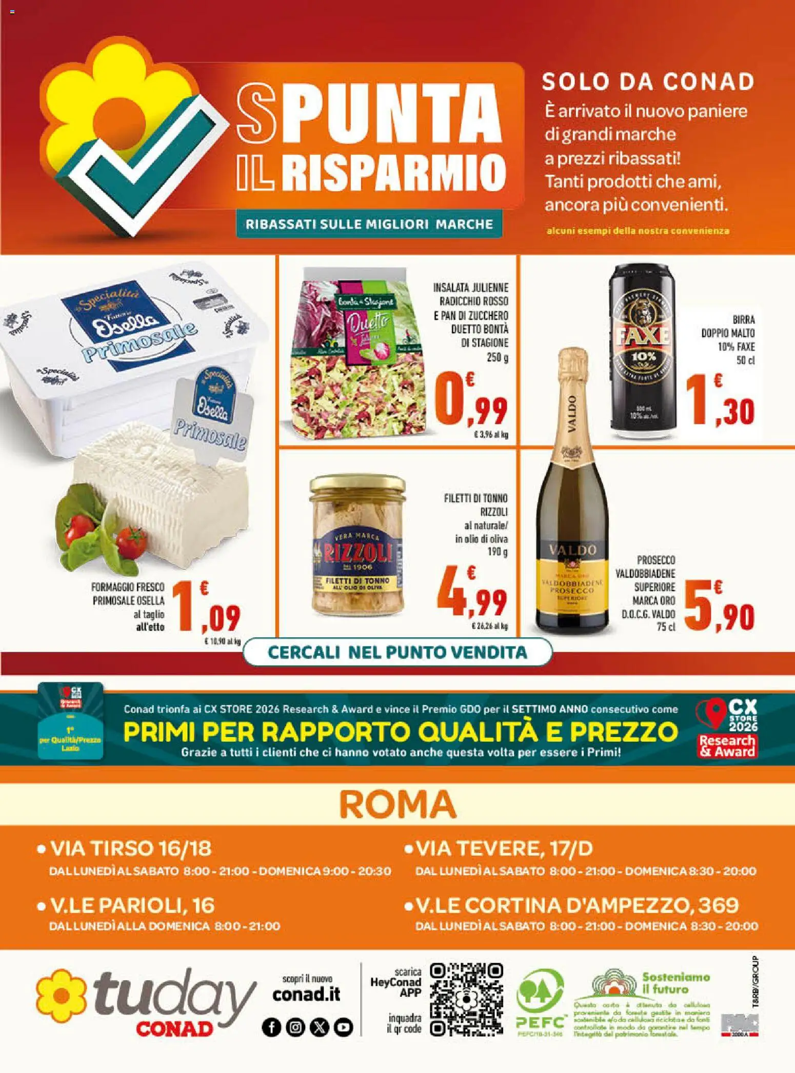 Volantino Conad del 15/07/2026 | Pagina: 16 | Prodotti: Birra, Zucchero, Formaggio, Olio di Oliva