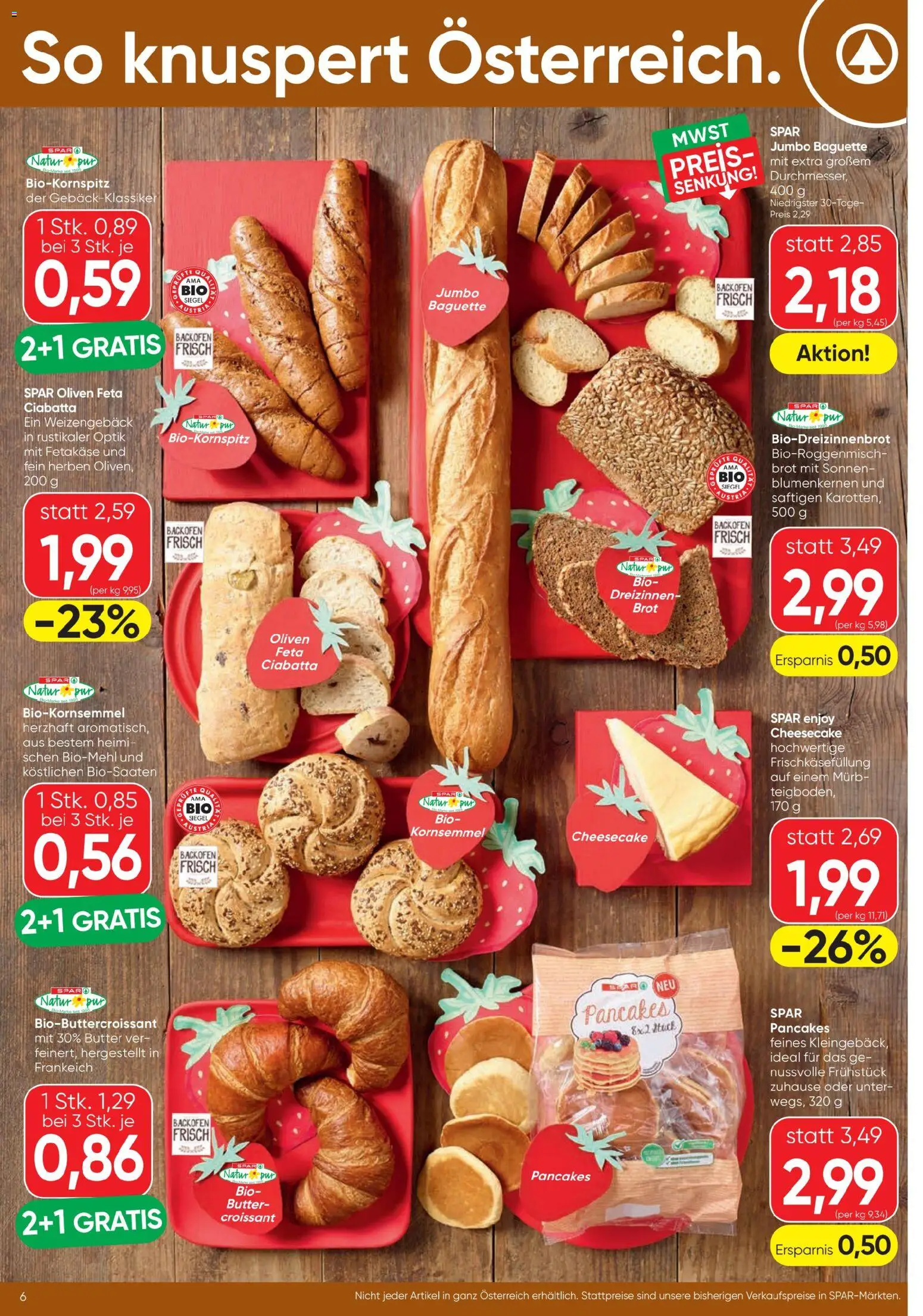 Spar - Flugblatt gültig ab 01.07.2026 | Seite: 6 | Produkte: Jääkaappipakastin, Szeder, Butter, Brot
