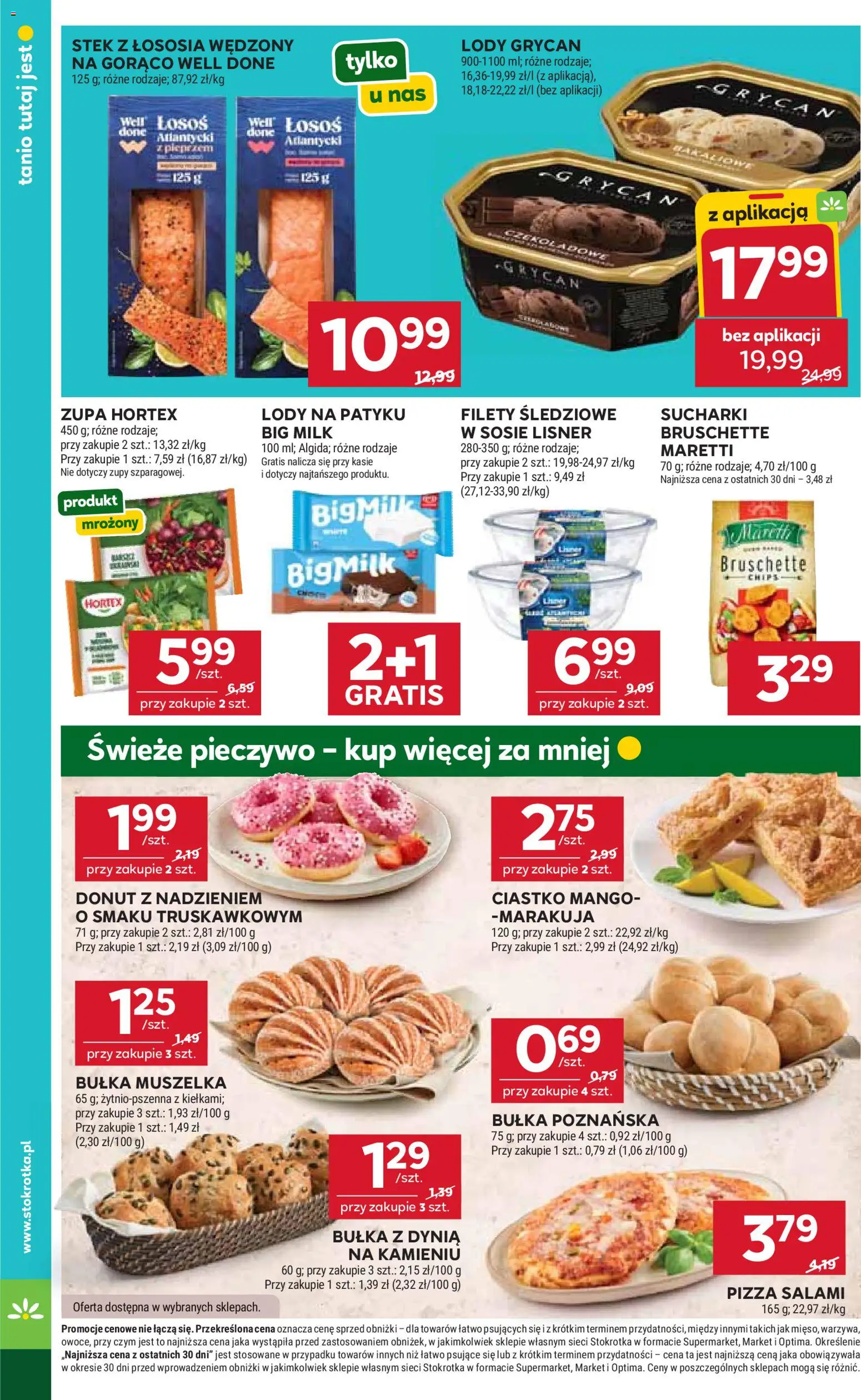 Stokrotka gazetka - Market od 20.08.2026 | Strona: 18 | Produkty: Stek, Lody Grycan, Lody na patyku, Lody