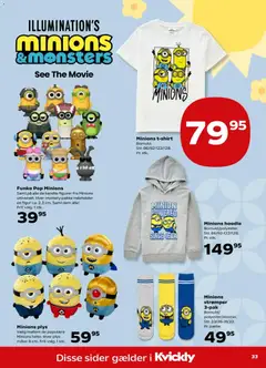 Minions t-shirt, Bomuld. gyldig fra 17/07/2026 | Side: 37 | Produkter: T-shirt, Strømper