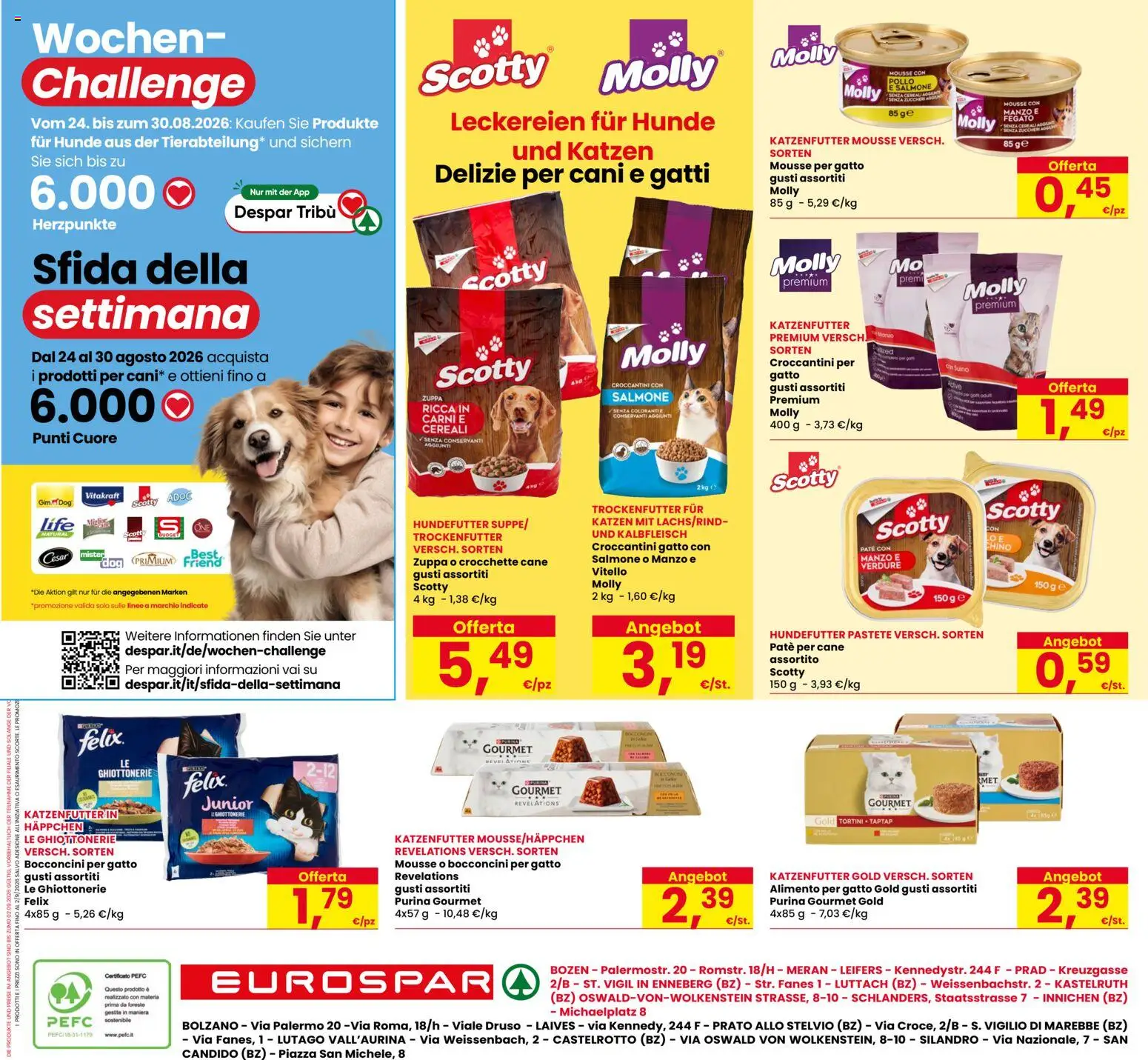 Volantino Eurospar del 20/08/2026 | Pagina: 20 | Prodotti: Pollo, Cereali, Suino, Vitello