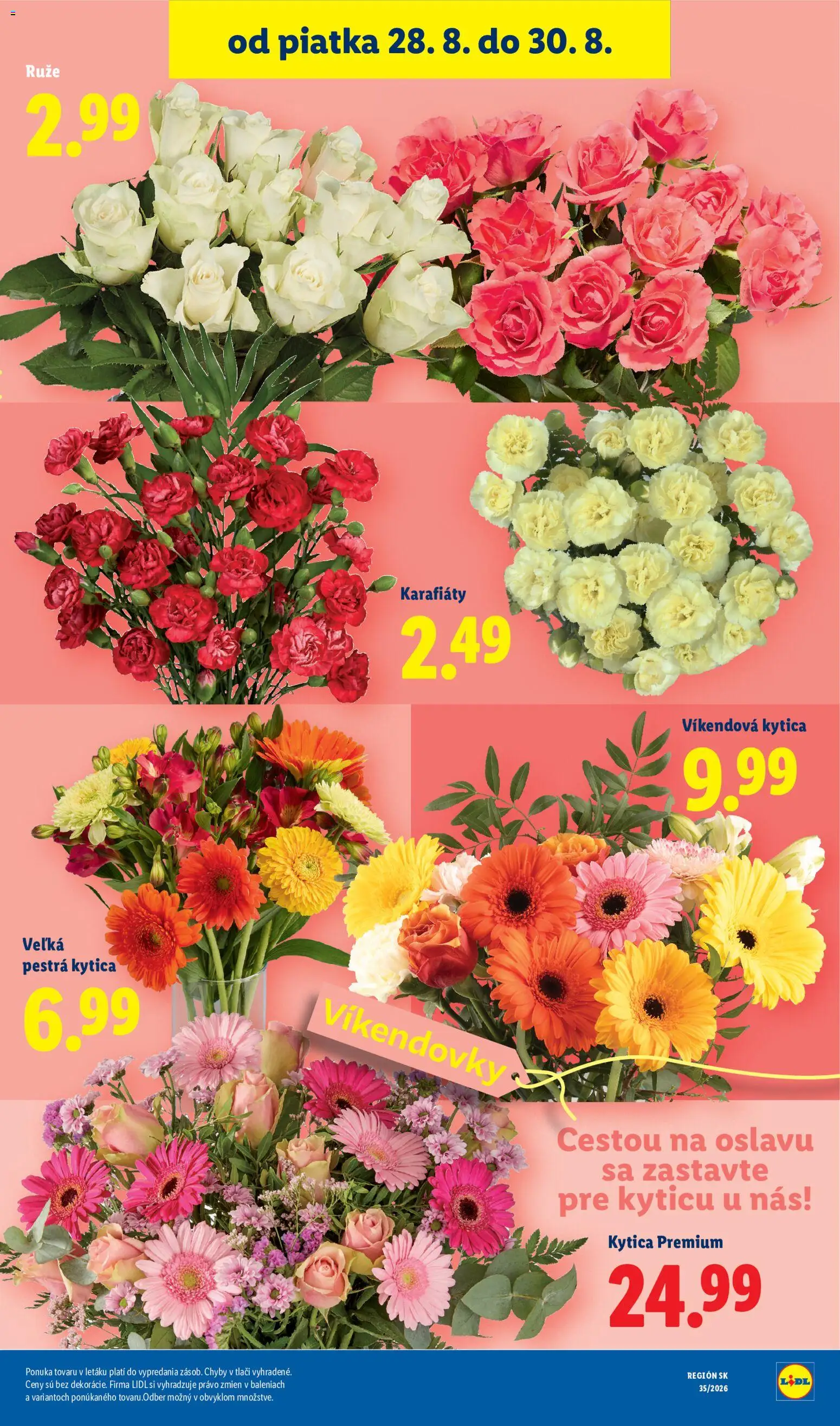 Nové Lidl akcie – leták je platný od 24.08.2026 | Strana: 89 | Produkty: Ruže