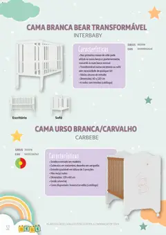 Pré-visualização Auchan - Catálogo Puericultura válido de 13.01.2026 | Página: 52 | Produtos: Cama, Sofá, Berço