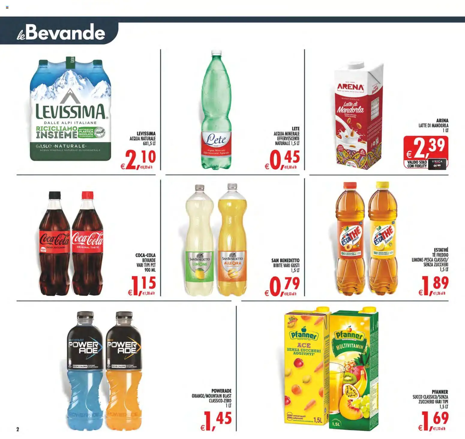 Volantino Decò del 29.05.2026 | Pagina: 2 | Prodotti: Succo, Tè, Latte, Acqua naturale