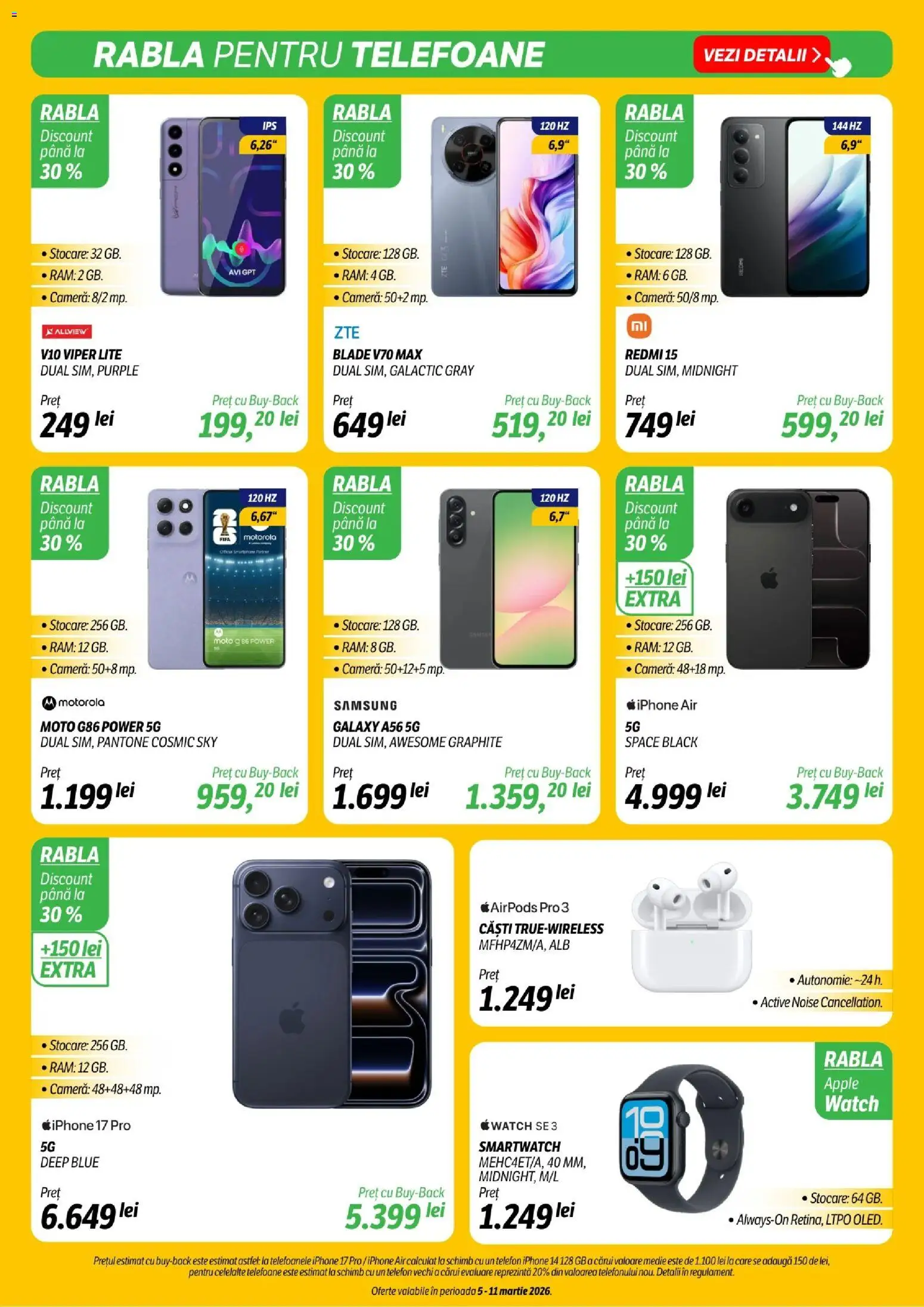 Noul catalog Flanco – valabil de la 05.03.2026 | Pagină: 9 | Produse: Telefon, Smartphone, Cameră, Apple