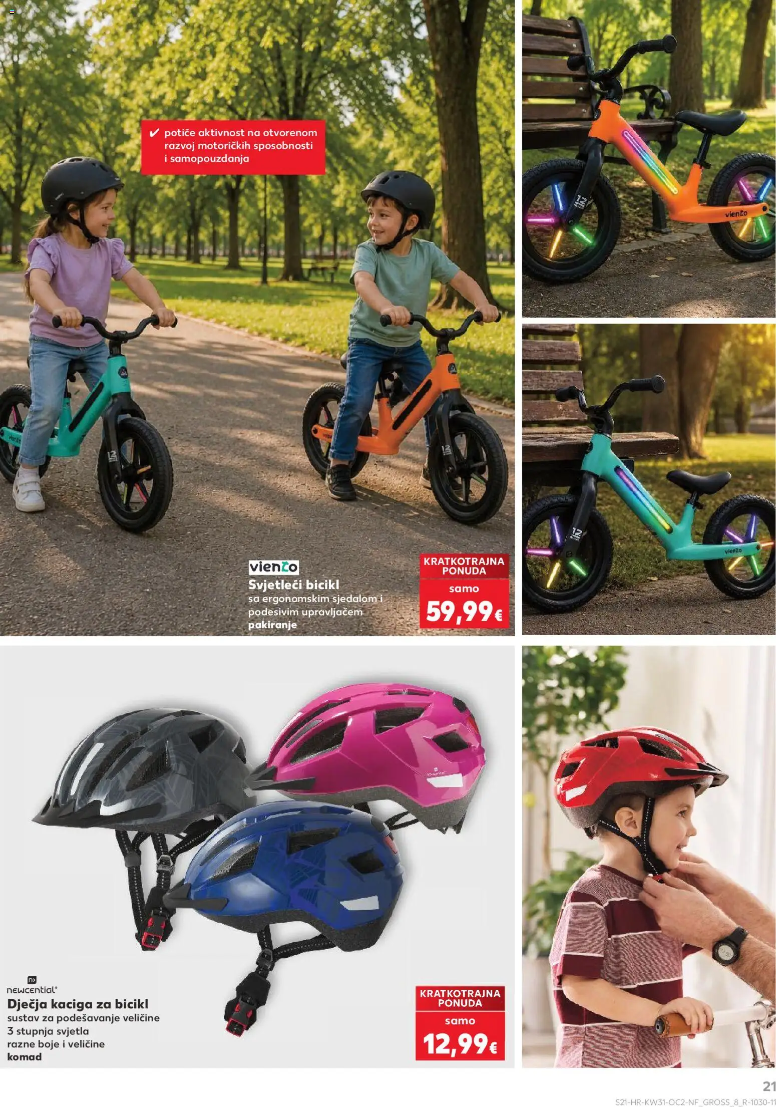 Kaufland katalog | vrijedi od 29.07.2026 | Stranica: 21 | Proizvodi: Bicikl, Kaciga