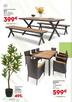 Pré-visualização Conforama Jardim válido de 19.03.2026 | Página: 18 | Produtos: Mesa
