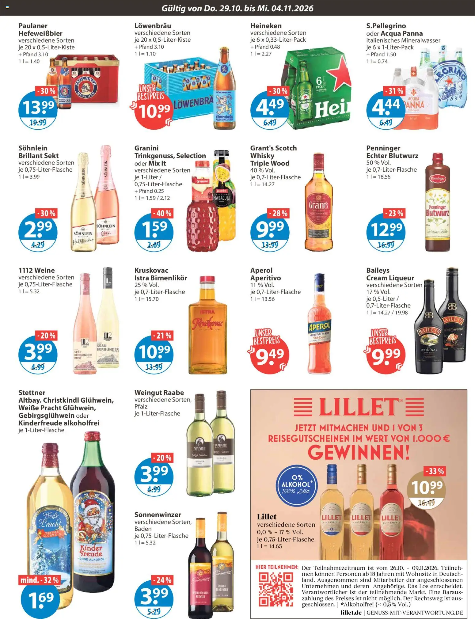 V-Markt Angebote – gültig ab 29.10.2026 | Seite: 9 | Produkte: Sekt, Heineken, Alkohol, Granini