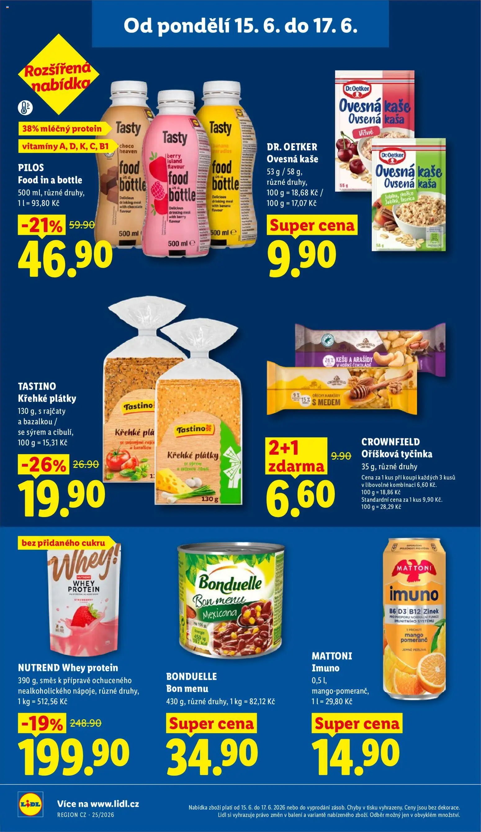 Lidl leták od 15.06.2026 | Strana: 26 | Produkty: Kešu, Ovesná kaše, Vitamíny, Kaše