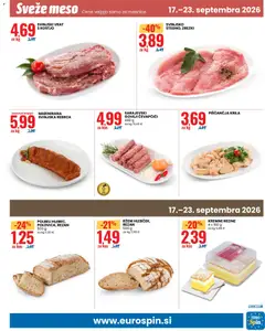 Eurospin katalog akcije – veljaven od 17.09.2026 | Stran: 13 | Izdelki: Rebrca, Piščančja krila, Kos, Zrezki