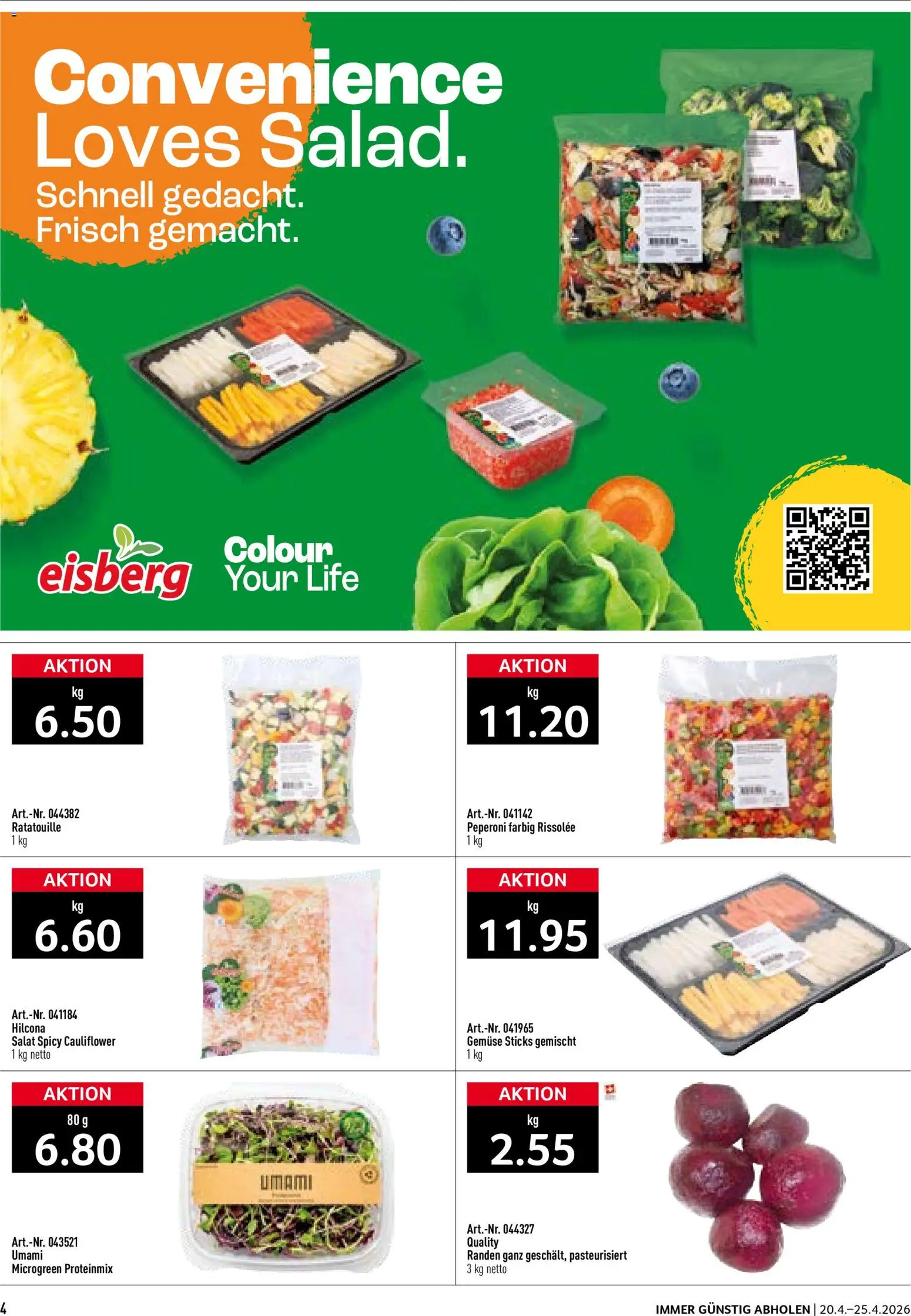 Prodega aktionen – gültig ab 20.04.2026 | Seite: 4 | Produkte: Gemüse, Salat
