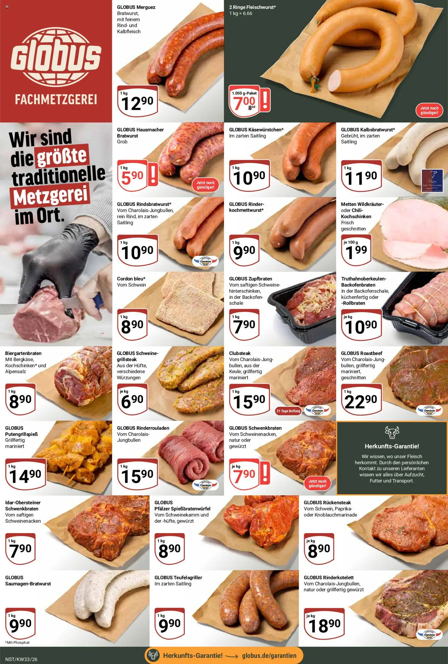 Globus Prospekt Neustadt a.d. Weinstraße – gültig ab 10.08.2026 | Seite: 9 | Produkte: Rinderrouladen, Roastbeef, Chili, Steak